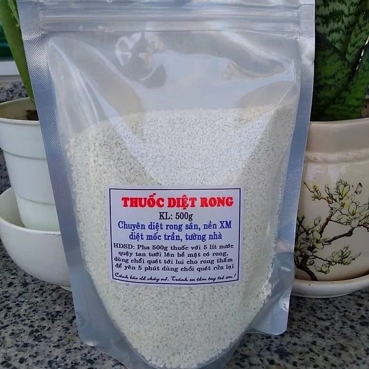 THUỐC DIỆT RONG, BỘT TẨY RONG RÊU NỀN GẠCH, XI MĂNG, TRẦN NHÀ, TƯỜNG NHÀ TÚI 500G CTB451 - BECHIP THUỐC DIỆT RONG, BỘT TẨY RONG RÊU NỀN GẠCH, XI MĂNG, TRẦN NHÀ, TƯỜNG NHÀ TÚI 500G CTB451 - BECHIP
