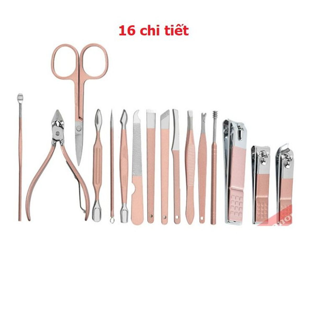 BỘ DỤNG CỤ LÀM MÓNG, 16, 18 CHI TIẾT MÀU HỒNG CTB182 - BECHIP BỘ DỤNG CỤ LÀM MÓNG, 16, 18 CHI TIẾT MÀU HỒNG CTB182 - BECHIP