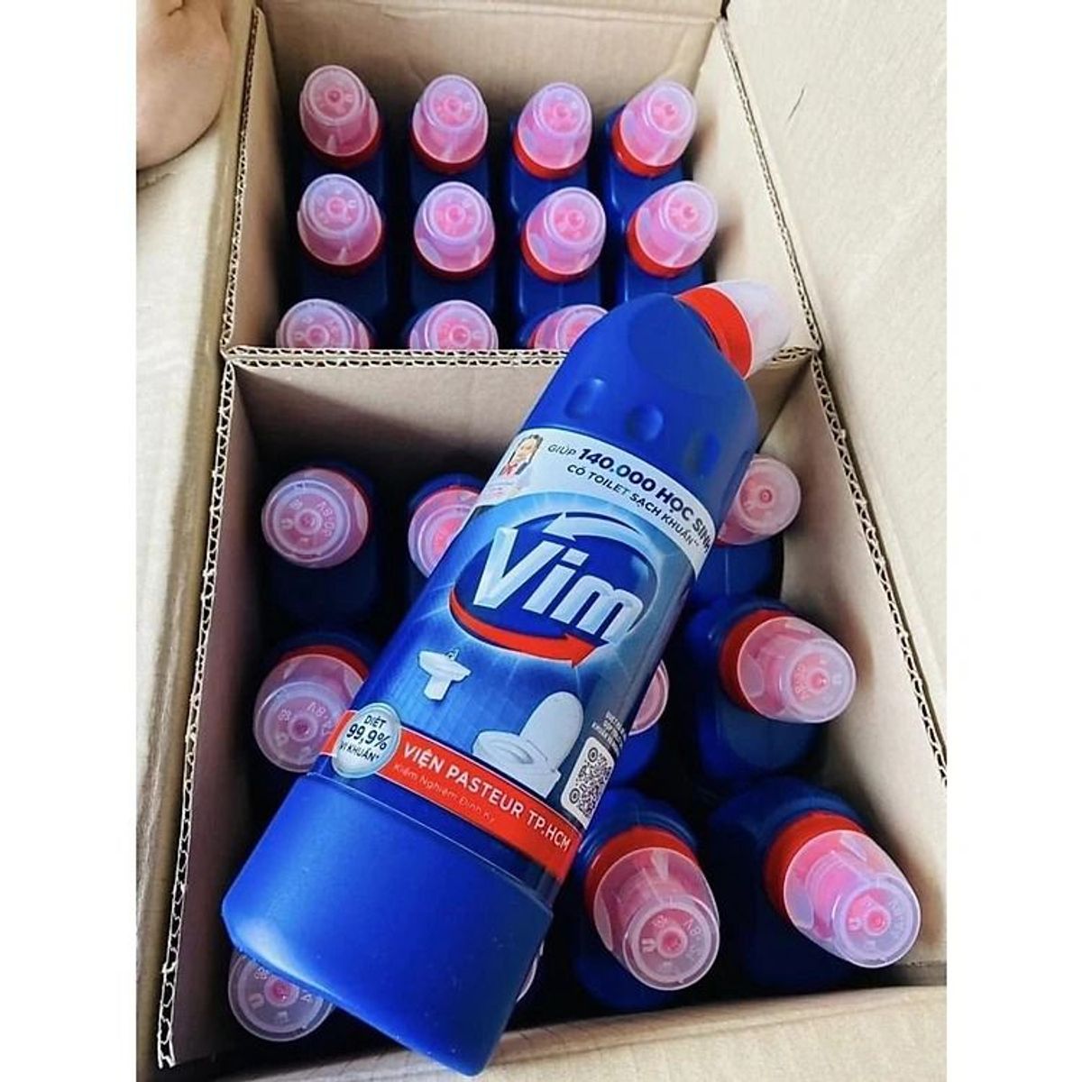 NƯỚC TẨY BỒN CẦU VIM 450ML - DIỆT SẠCH VI KHUẨN GẤY BỆNH CTB317 - BECHIP NƯỚC TẨY BỒN CẦU VIM 450ML - DIỆT SẠCH VI KHUẨN GẤY BỆNH CTB317 - BECHIP