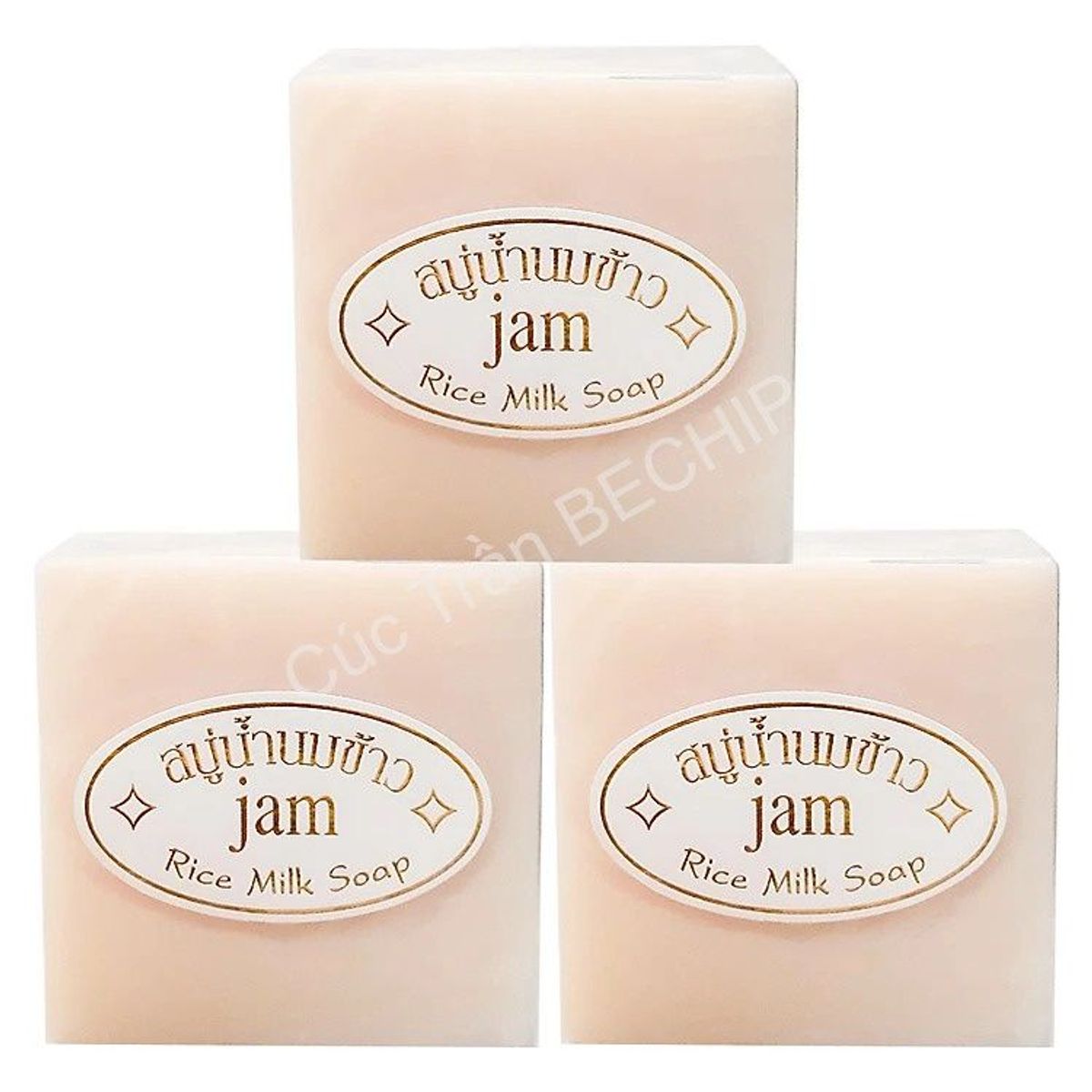 XÀ PHÒNG CÁM GẠO THÁI LAN JAM RICE MILK SOAP DƯỠNG TRẮNG, GIẢM MỤN THÂM CTB175 – BECHIP XÀ PHÒNG CÁM GẠO THÁI LAN JAM RICE MILK SOAP DƯỠNG TRẮNG, GIẢM MỤN THÂM CTB175 – BECHIP