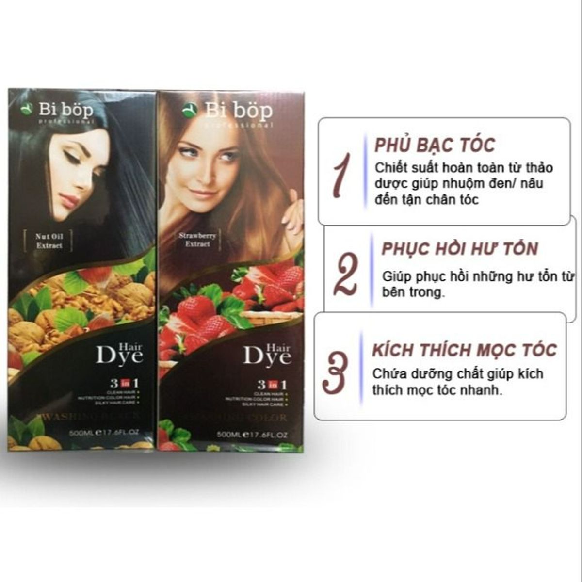 DẦU GỘI PHỦ BẠC ĐEN, NÂU TÓC TỪ LẦN GỘI ĐẦU TIÊN BIBOP CTB191 - BECHIP DẦU GỘI PHỦ BẠC ĐEN, NÂU TÓC TỪ LẦN GỘI ĐẦU TIÊN BIBOP CTB191 - BECHIP