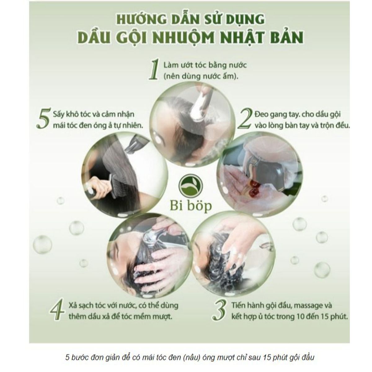 DẦU GỘI PHỦ BẠC ĐEN, NÂU TÓC TỪ LẦN GỘI ĐẦU TIÊN BIBOP CTB191 - BECHIP DẦU GỘI PHỦ BẠC ĐEN, NÂU TÓC TỪ LẦN GỘI ĐẦU TIÊN BIBOP CTB191 - BECHIP