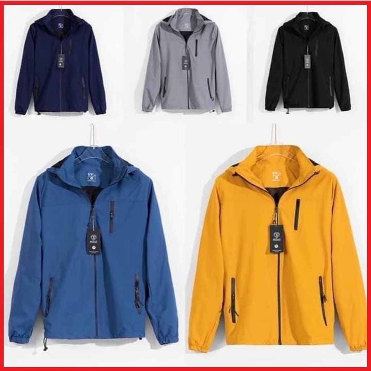 ÁO GIÓ, ÁO KHOÁC GIÓ UNISEX NAM NỮ 2 LỚP CAO CẤP 3 KHÓA CTB306 - BECHIP ÁO GIÓ, ÁO KHOÁC GIÓ UNISEX NAM NỮ 2 LỚP CAO CẤP 3 KHÓA CTB306 - BECHIP