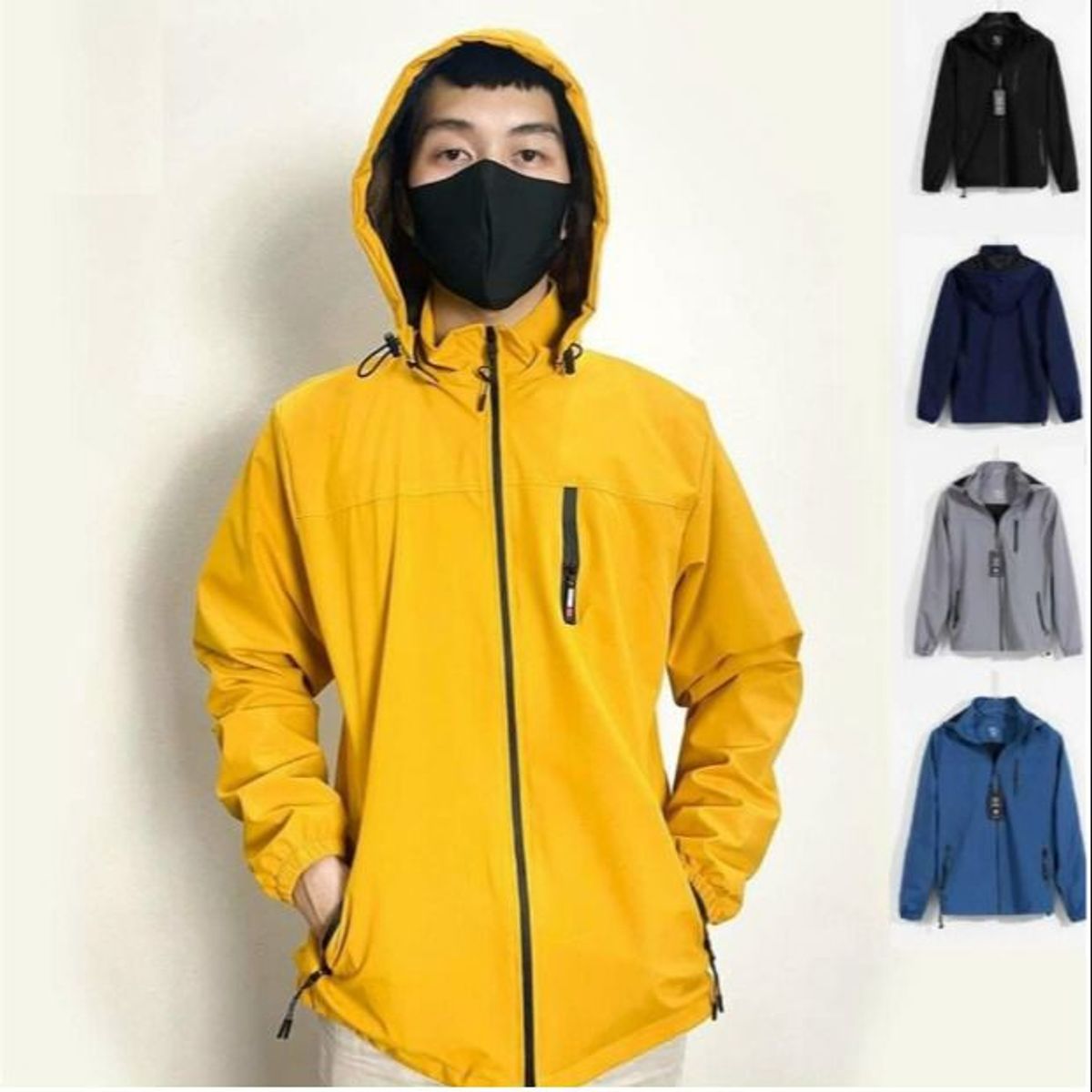 ÁO GIÓ, ÁO KHOÁC GIÓ UNISEX NAM NỮ 2 LỚP CAO CẤP 3 KHÓA CTB306 - BECHIP ÁO GIÓ, ÁO KHOÁC GIÓ UNISEX NAM NỮ 2 LỚP CAO CẤP 3 KHÓA CTB306 - BECHIP