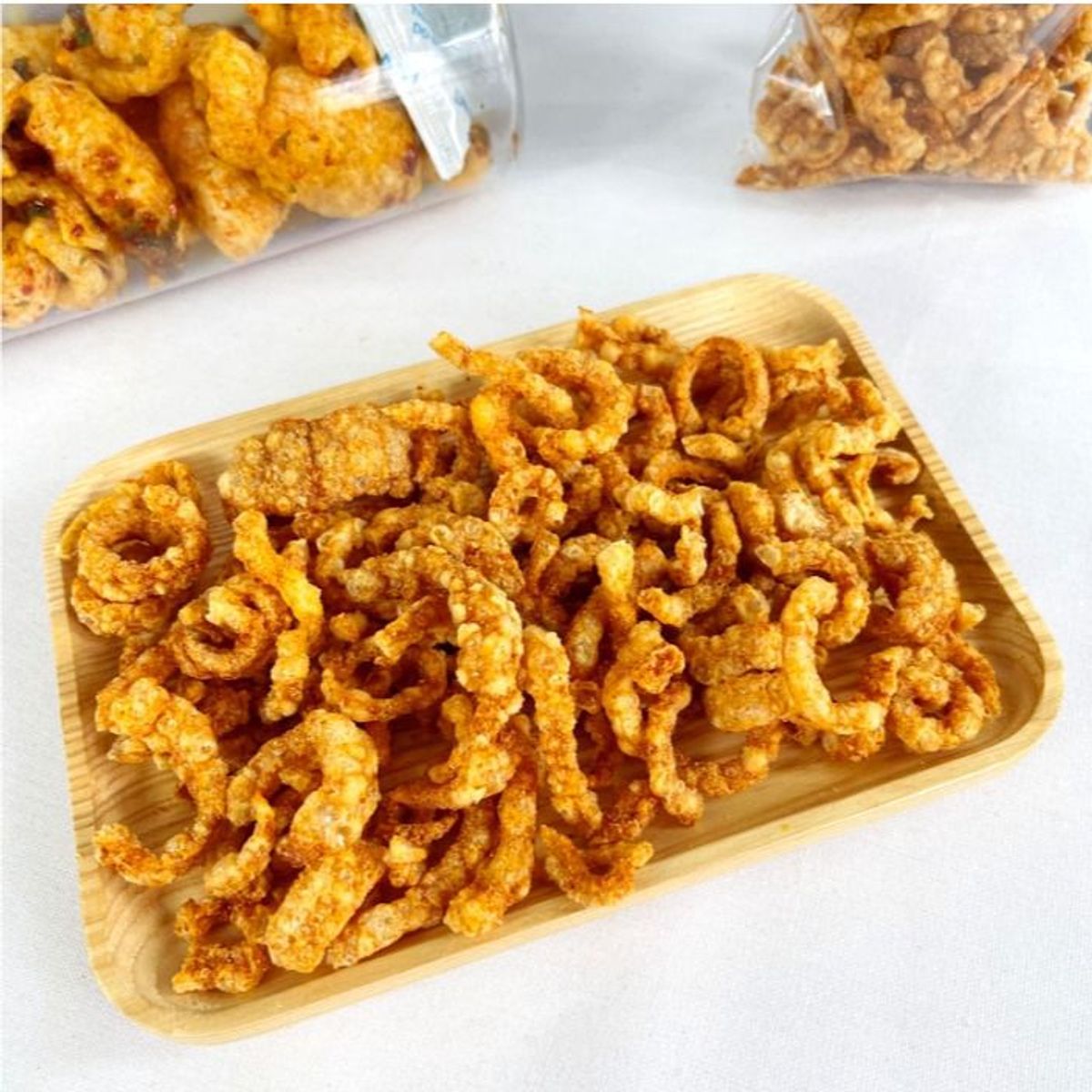 COMBO 2 GÓI DA HEO SẤY DÒN THÁI LAN, TÓP THÁI LAN 100G/GÓI CTB416 - BECHIP COMBO 2 GÓI DA HEO SẤY DÒN THÁI LAN, TÓP THÁI LAN 100G/GÓI CTB416 - BECHIP