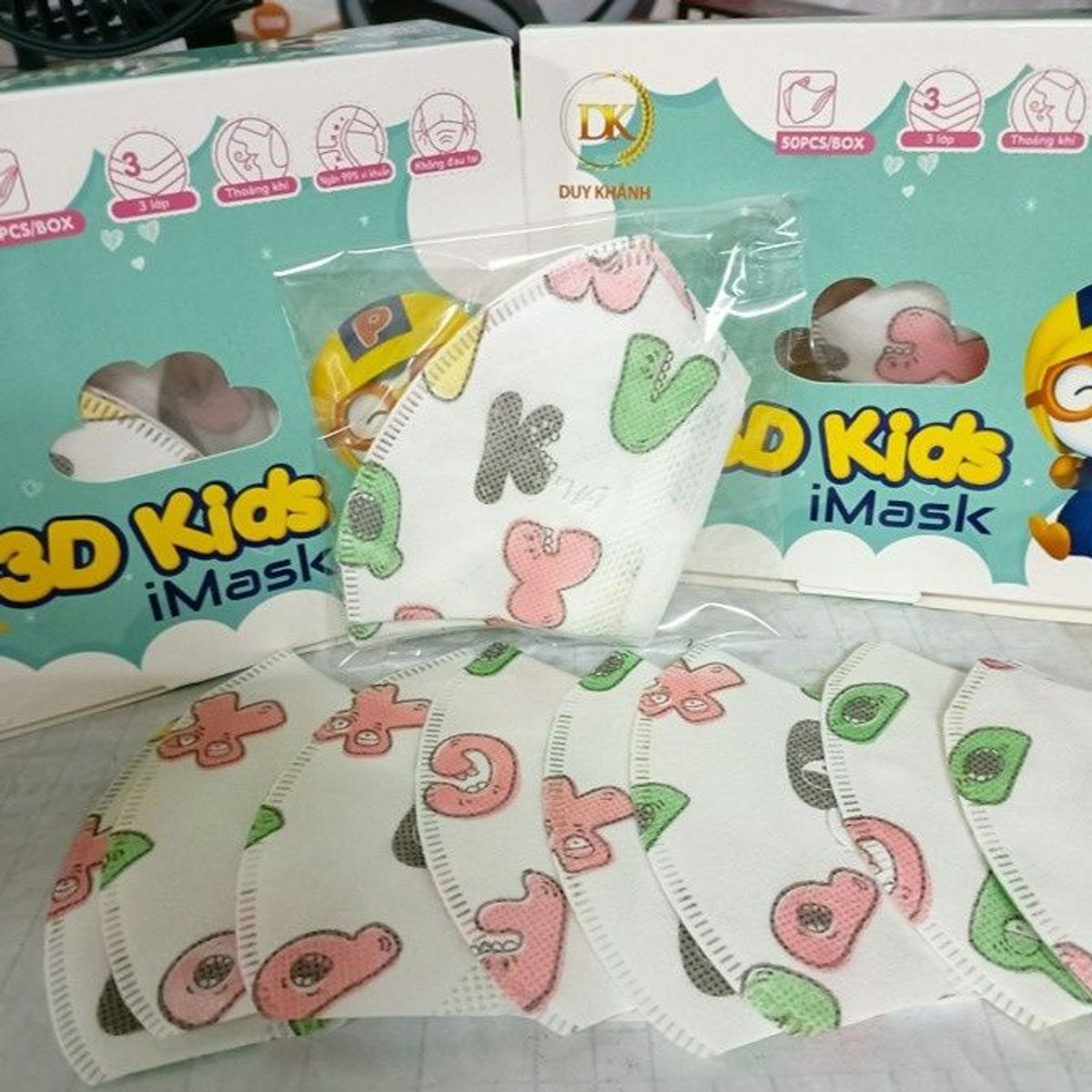 HỘP 50 KHẨU TRANG Y TẾ 3D KIDS CHO BÉ TỪ 1- 6 TUỔI CTB136 - BECHIP HỘP 50 KHẨU TRANG Y TẾ 3D KIDS CHO BÉ TỪ 1- 6 TUỔI CTB136 - BECHIP