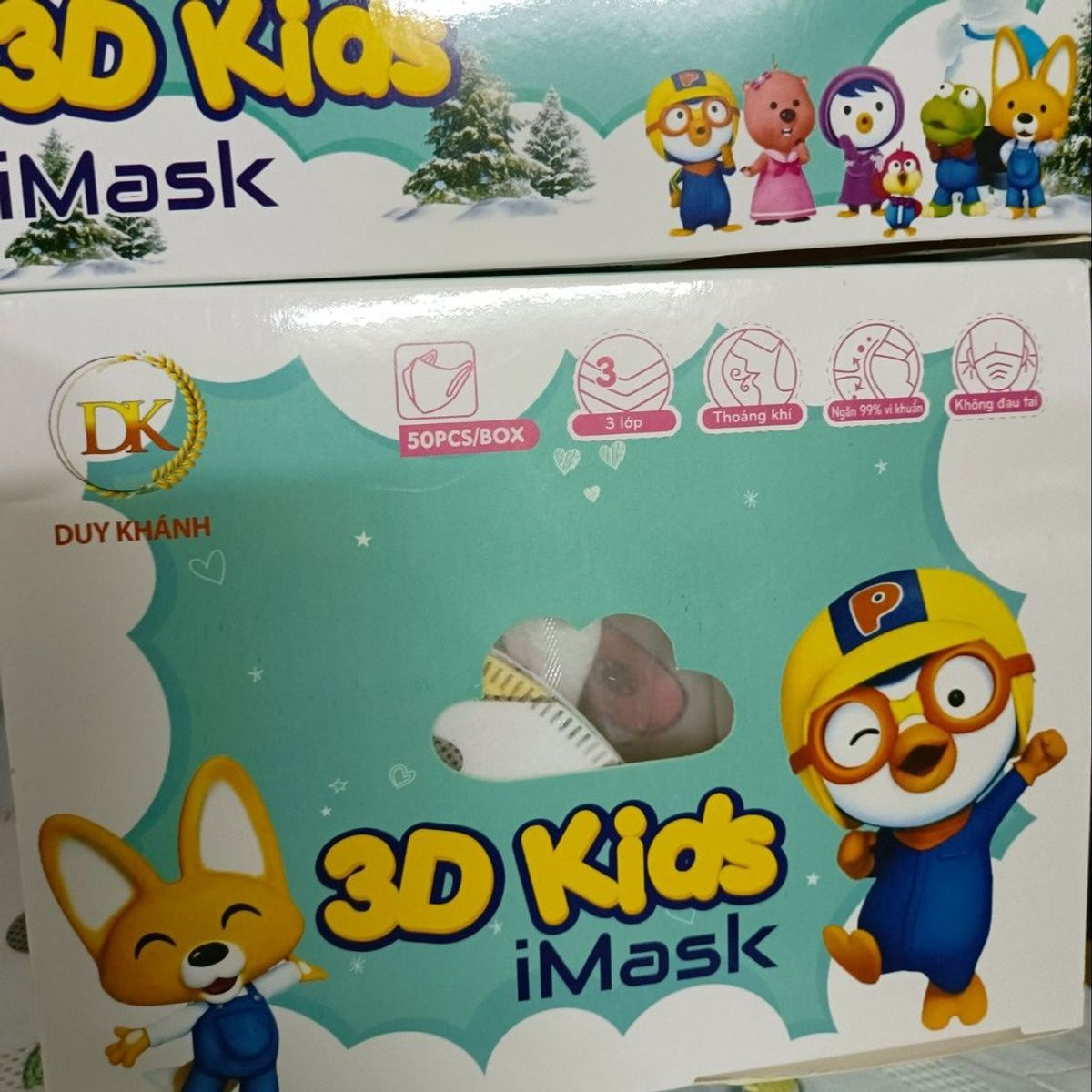 HỘP 50 KHẨU TRANG Y TẾ 3D KIDS CHO BÉ TỪ 1- 6 TUỔI CTB136 - BECHIP HỘP 50 KHẨU TRANG Y TẾ 3D KIDS CHO BÉ TỪ 1- 6 TUỔI CTB136 - BECHIP