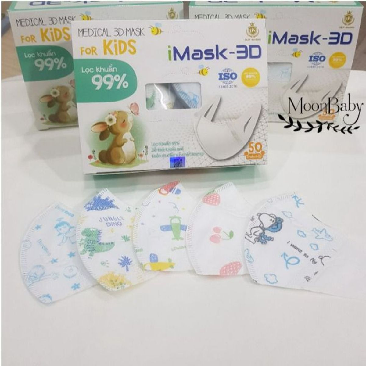 HỘP 50 KHẨU TRANG Y TẾ 3D KIDS CHO BÉ TỪ 1- 6 TUỔI CTB136 - BECHIP HỘP 50 KHẨU TRANG Y TẾ 3D KIDS CHO BÉ TỪ 1- 6 TUỔI CTB136 - BECHIP