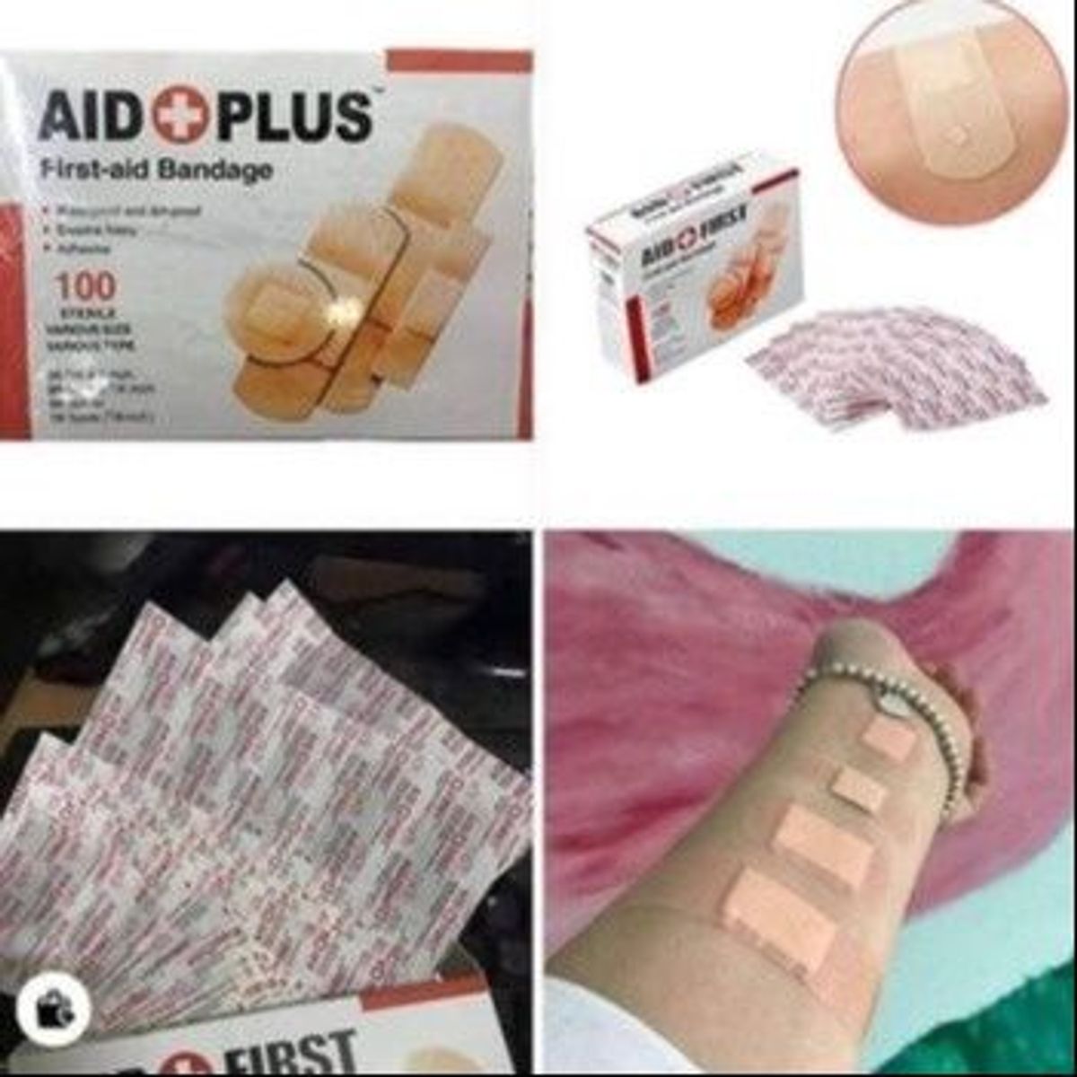 HỘP 100 BĂNG KEO CÁ NHÂN Y TẾ AID PLUS CTB483 - BECHIP HỘP 100 BĂNG KEO CÁ NHÂN Y TẾ AID PLUS CTB483 - BECHIP