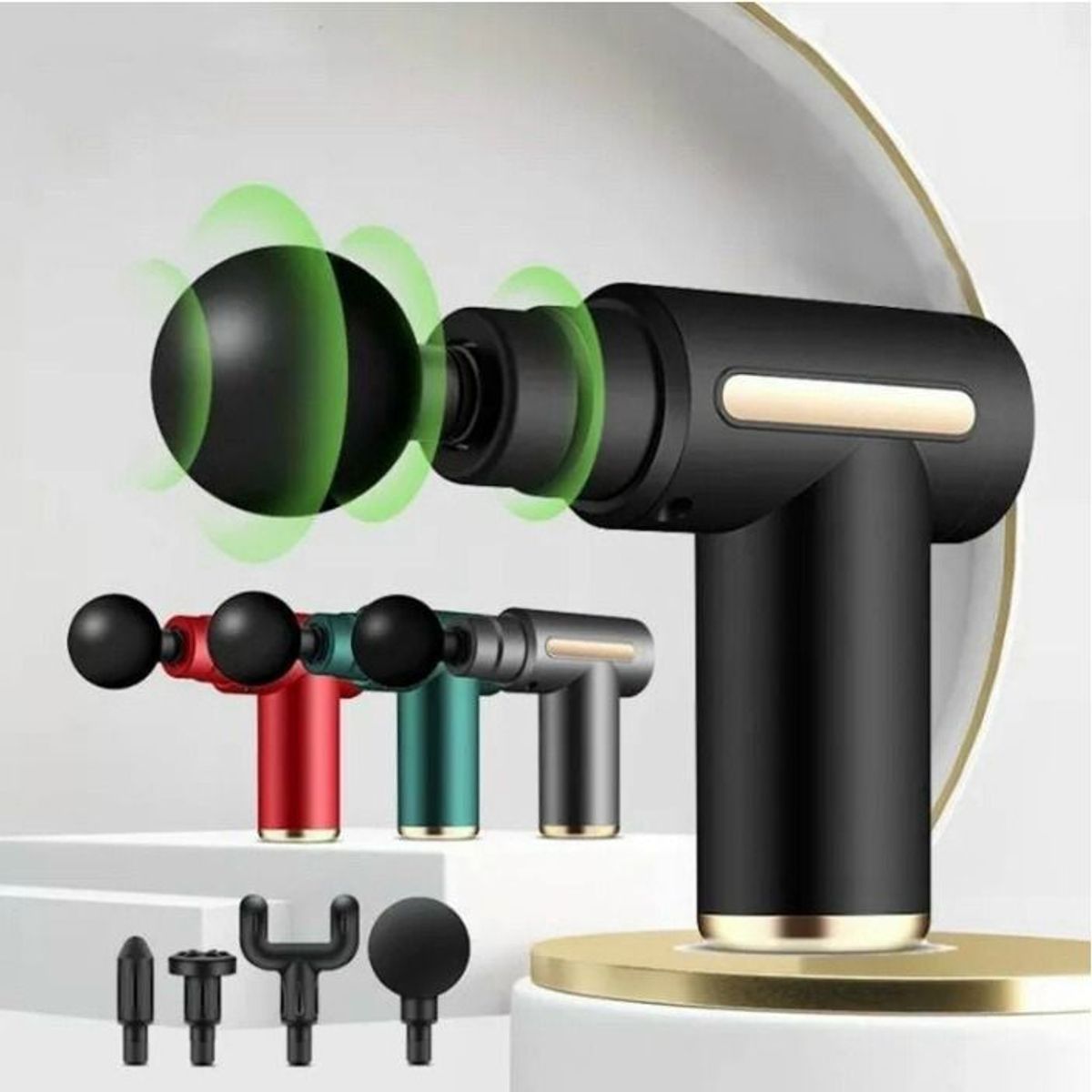 SÚNG MASSAGE, MÁY MASSAGE CẦM TAY ĐA NĂNG TRỊ LIỆU 4 ĐẦU, 6 CHẾ ĐỘ CAO CẤP MASSAGE GUN CTB246 - BECHIP SÚNG MASSAGE, MÁY MASSAGE CẦM TAY ĐA NĂNG TRỊ LIỆU 4 ĐẦU, 6 CHẾ ĐỘ CAO CẤP MASSAGE GUN CTB246 - BECHIP