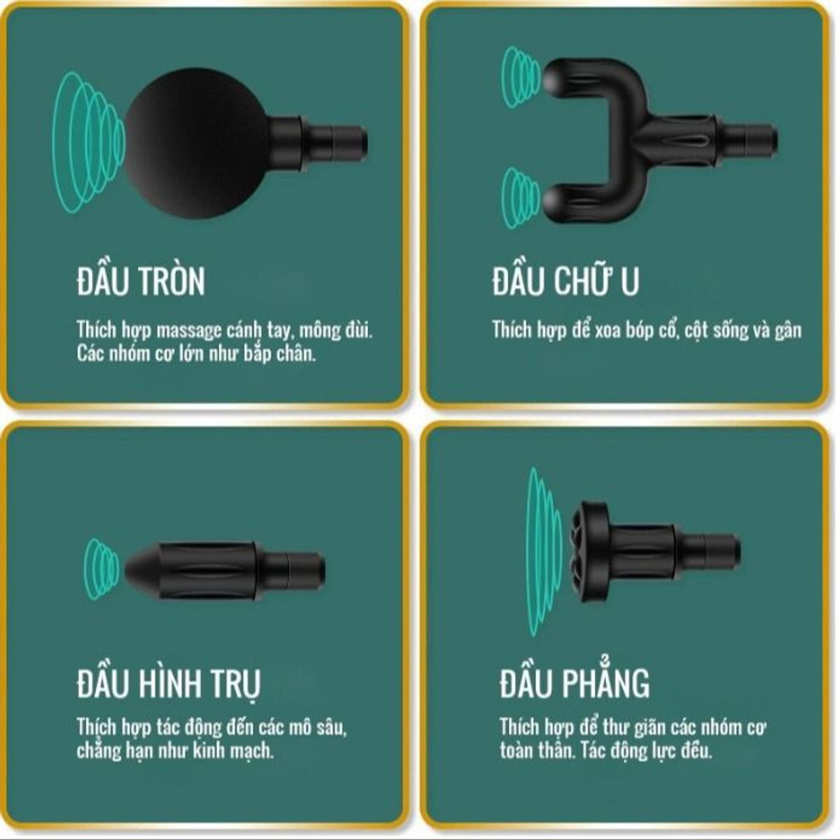 SÚNG MASSAGE, MÁY MASSAGE CẦM TAY ĐA NĂNG TRỊ LIỆU 4 ĐẦU, 6 CHẾ ĐỘ CAO CẤP MASSAGE GUN CTB246 - BECHIP SÚNG MASSAGE, MÁY MASSAGE CẦM TAY ĐA NĂNG TRỊ LIỆU 4 ĐẦU, 6 CHẾ ĐỘ CAO CẤP MASSAGE GUN CTB246 - BECHIP