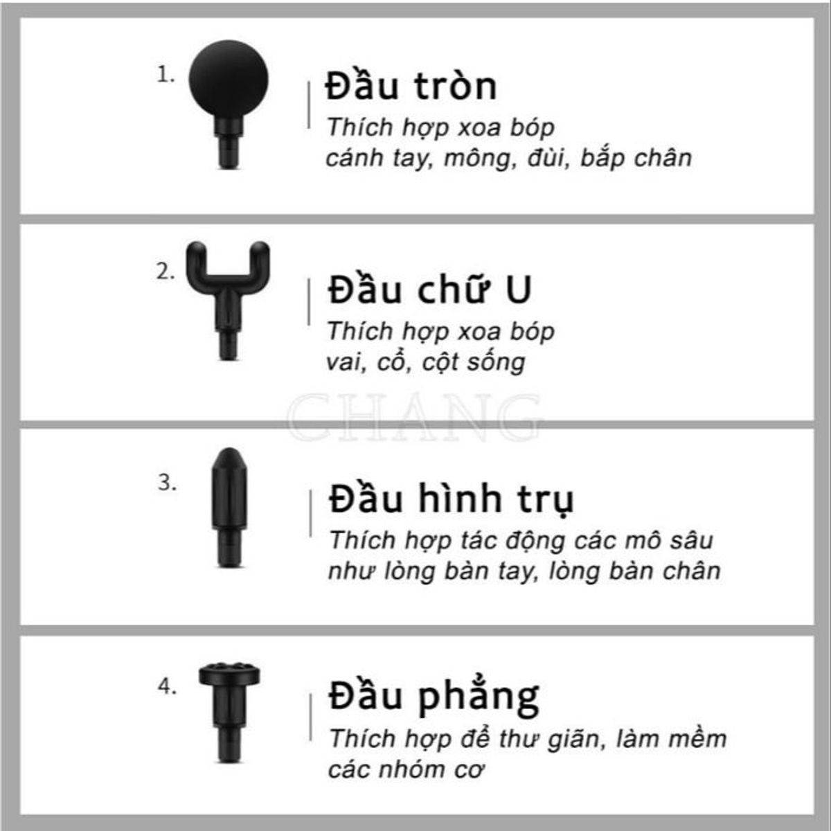 SÚNG MASSAGE, MÁY MASSAGE CẦM TAY ĐA NĂNG TRỊ LIỆU 4 ĐẦU, 6 CHẾ ĐỘ CAO CẤP MASSAGE GUN CTB246 - BECHIP SÚNG MASSAGE, MÁY MASSAGE CẦM TAY ĐA NĂNG TRỊ LIỆU 4 ĐẦU, 6 CHẾ ĐỘ CAO CẤP MASSAGE GUN CTB246 - BECHIP
