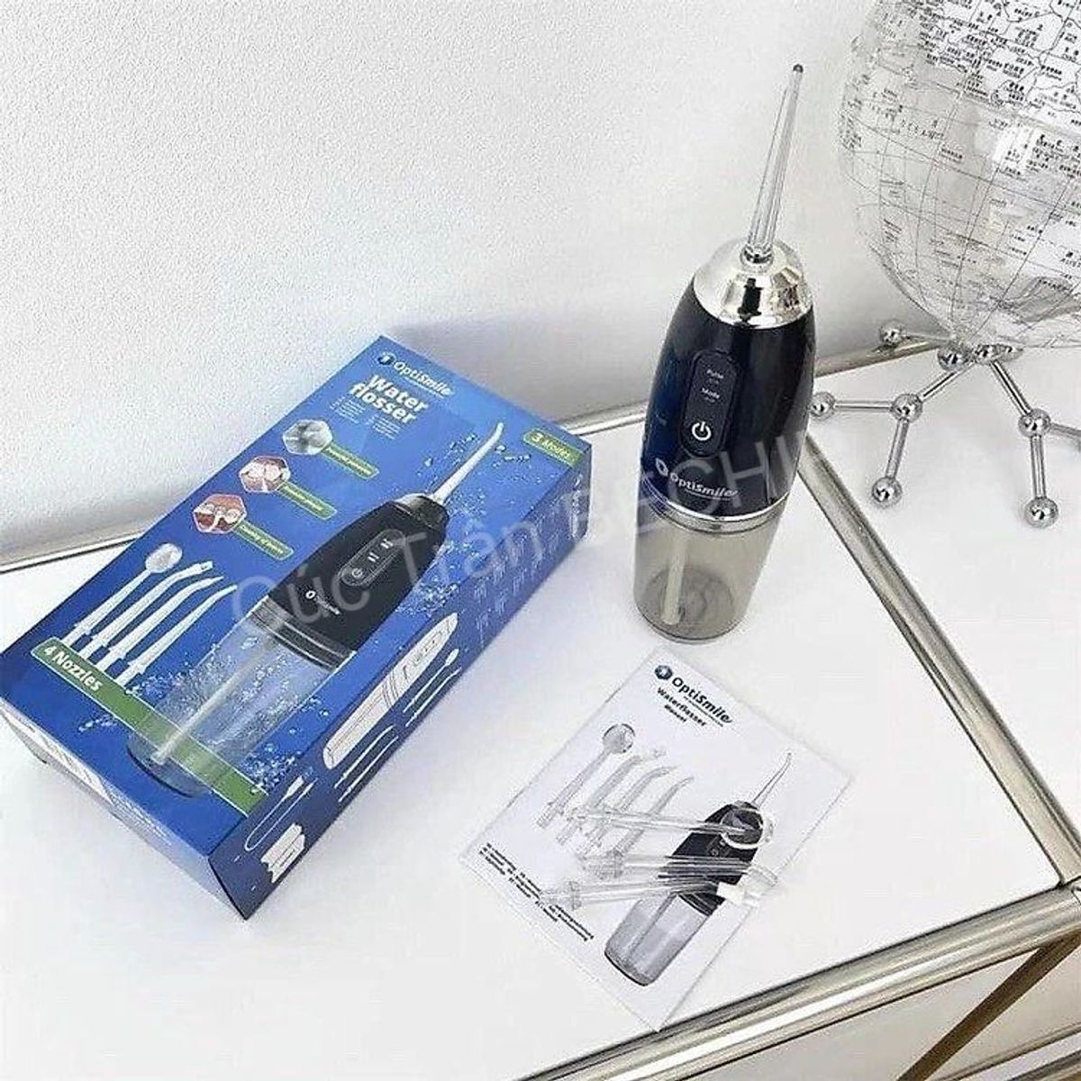 MÁY TĂM NƯỚC CAO CẤP VANLU WATERFLOSSER CHÍNH HÃNG FULL BOX, 3 CHẾ ĐỘ XỊT NƯỚC, TẶNG KÈM 4 ĐẦU XỊT - BECHIP MÁY TĂM NƯỚC CAO CẤP VANLU WATERFLOSSER CHÍNH HÃNG FULL BOX, 3 CHẾ ĐỘ XỊT NƯỚC, TẶNG KÈM 4 ĐẦU XỊT - BECHIP