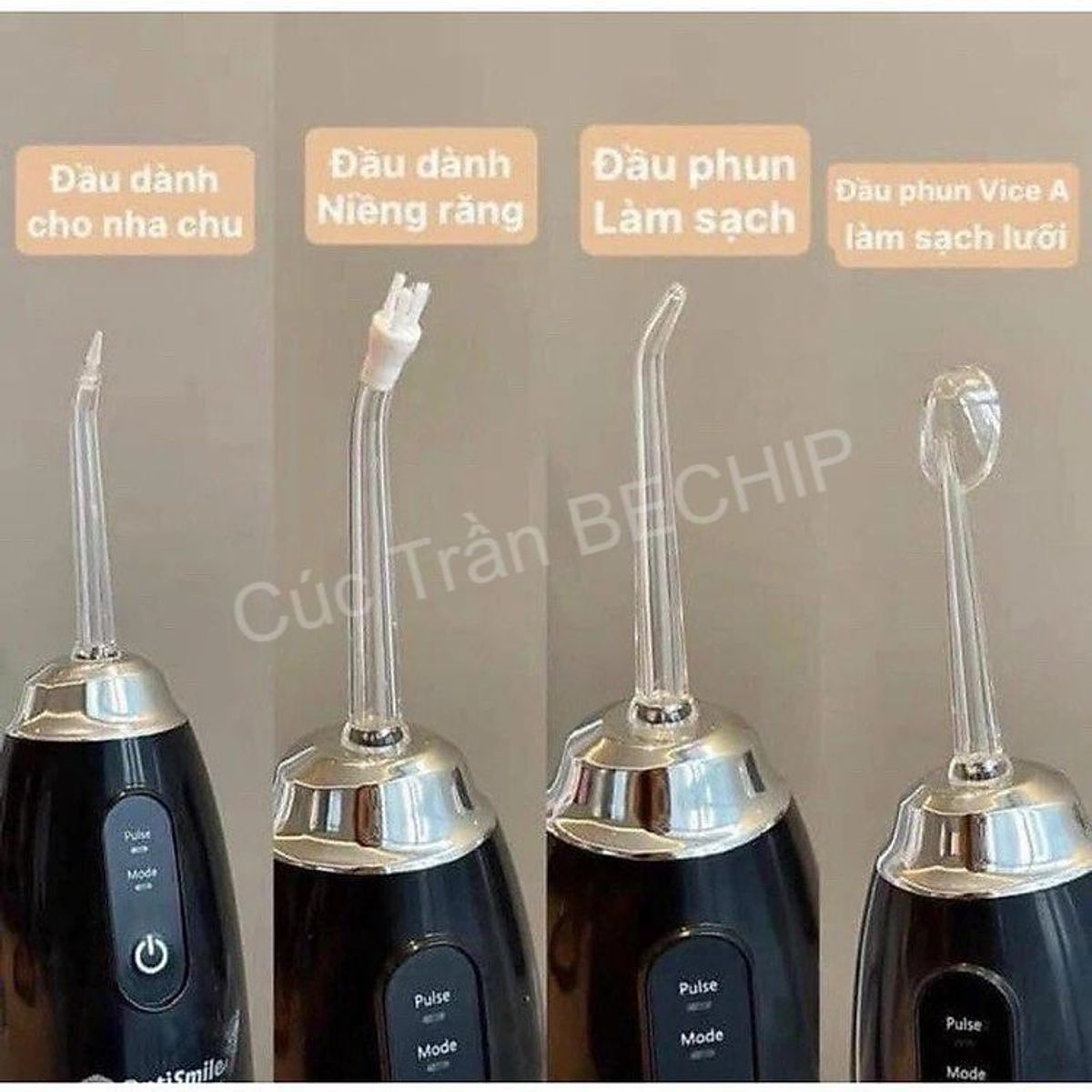 MÁY TĂM NƯỚC CAO CẤP VANLU WATERFLOSSER CHÍNH HÃNG FULL BOX, 3 CHẾ ĐỘ XỊT NƯỚC, TẶNG KÈM 4 ĐẦU XỊT - BECHIP MÁY TĂM NƯỚC CAO CẤP VANLU WATERFLOSSER CHÍNH HÃNG FULL BOX, 3 CHẾ ĐỘ XỊT NƯỚC, TẶNG KÈM 4 ĐẦU XỊT - BECHIP