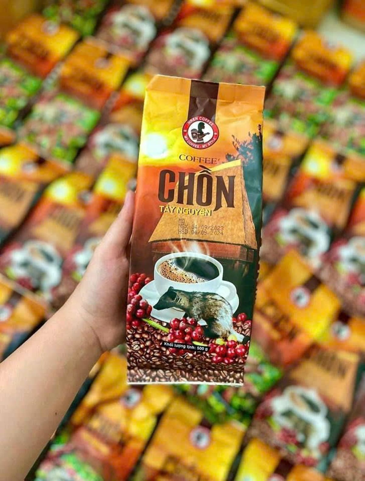 CÀ PHÊ CHỒN TÂY NGUYÊN THƯỢNG HẠNG THƠM NGON CHUẨN VỊ 500G - WINNIE HOUSE CÀ PHÊ CHỒN TÂY NGUYÊN THƯỢNG HẠNG THƠM NGON CHUẨN VỊ 500G - WINNIE HOUSE