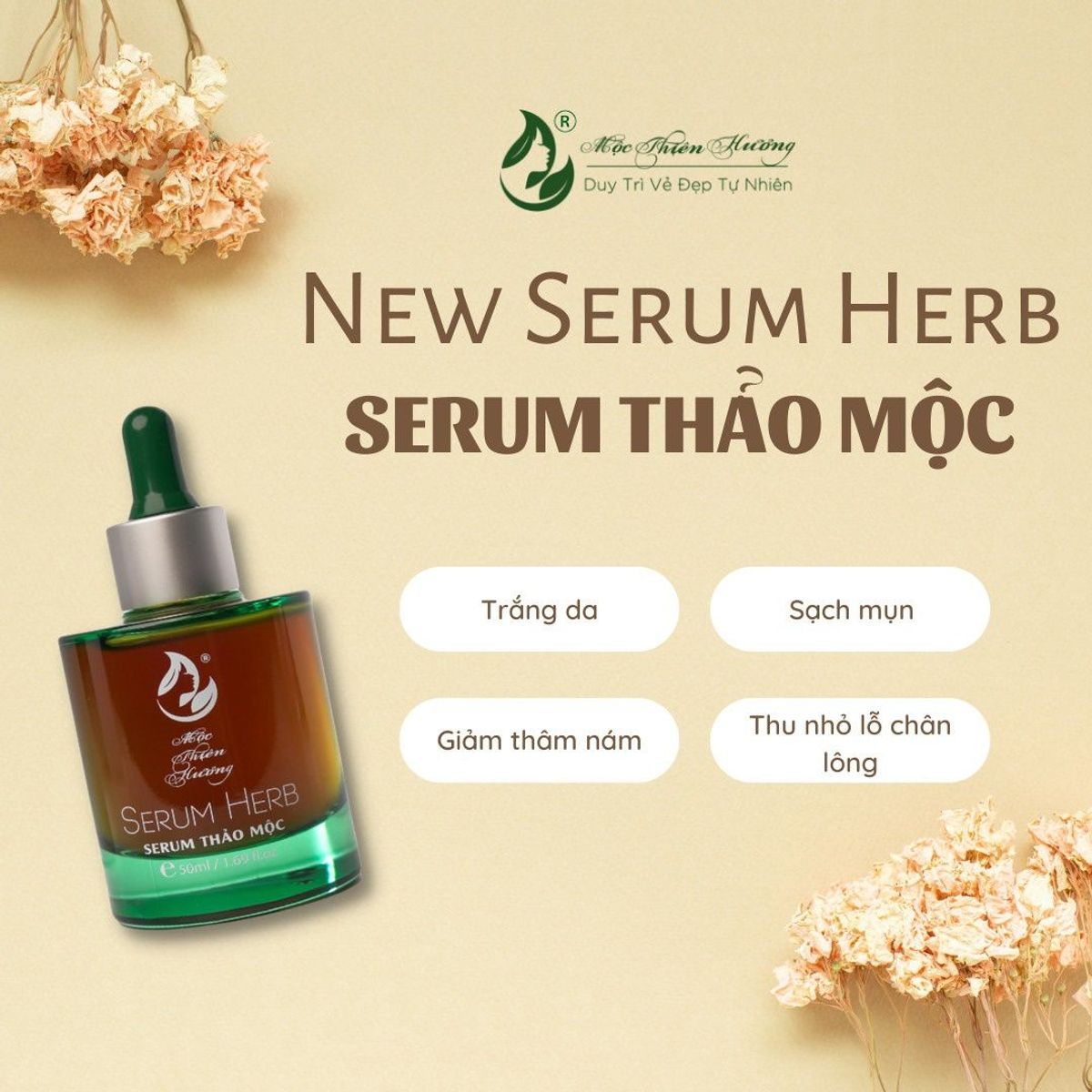 SERUM DÀNH CHO DA MỤN HERBAL ANTI 100ML - ACNE SERUM - MỘC THIÊN HƯƠNG SERUM DÀNH CHO DA MỤN HERBAL ANTI 100ML - ACNE SERUM - MỘC THIÊN HƯƠNG