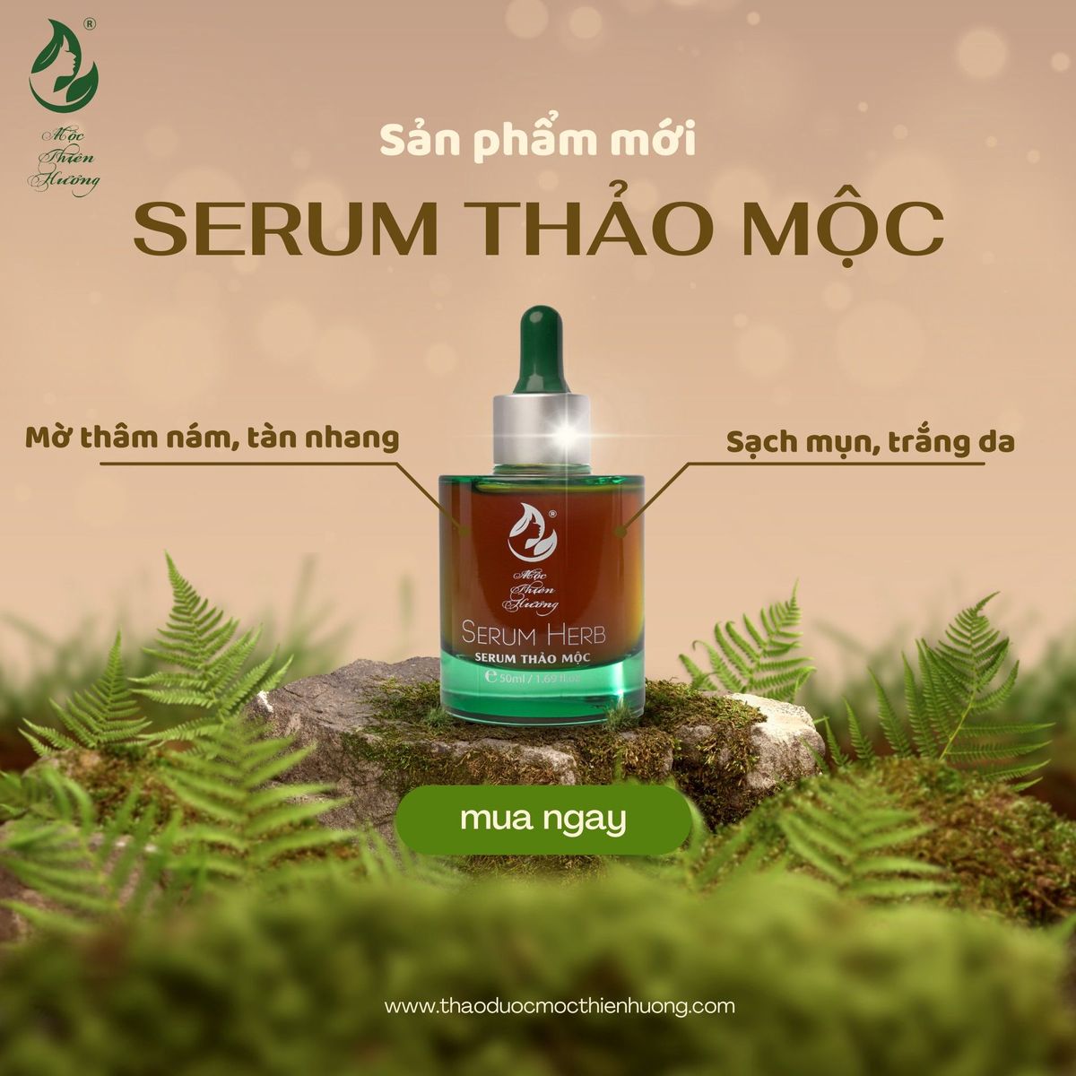 SERUM DÀNH CHO DA MỤN HERBAL ANTI 100ML - ACNE SERUM - MỘC THIÊN HƯƠNG SERUM DÀNH CHO DA MỤN HERBAL ANTI 100ML - ACNE SERUM - MỘC THIÊN HƯƠNG