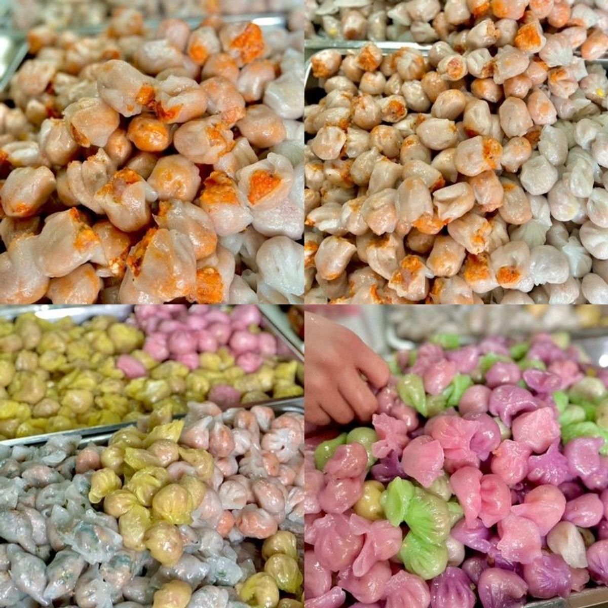 Há cảo ngũ sắc người hoa khay 25 viên 500gr (giao hỏa tốc tphcm) Há cảo ngũ sắc người hoa khay 25 viên 500gr (giao hỏa tốc tphcm)