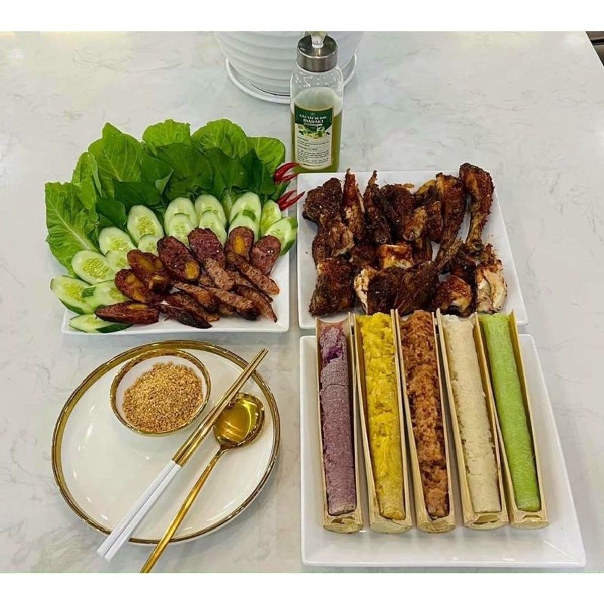Set 5 ống cơm lam ngũ sắc Tây Bắc (giao hỏa tốc TPHCM) Set 5 ống cơm lam ngũ sắc Tây Bắc (giao hỏa tốc TPHCM)
