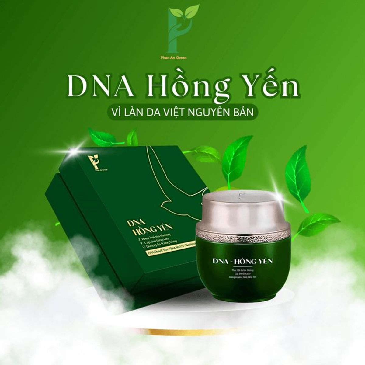 SET 1 HỘP KEM DƯỠNG DA DNA HỒNG YẾN - PHỤC HỒI, CẤP ẨM, TRẮNG HỒNG & MỊN MÀNG + 1 HỘP VIÊN UỐNG TRẮNG DA NINE’S BEAUTY - PHAN AN GREEN SET 1 HỘP KEM DƯỠNG DA DNA HỒNG YẾN - PHỤC HỒI, CẤP ẨM, TRẮNG HỒNG & MỊN MÀNG + 1 HỘP VIÊN UỐNG TRẮNG DA NINE’S BEAUTY - PHAN AN GREEN