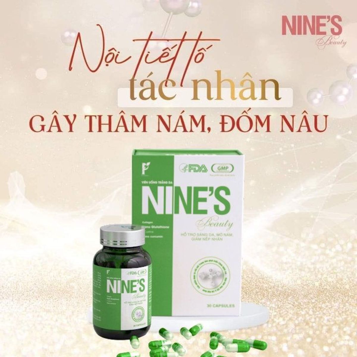 SET 1 HỘP KEM DƯỠNG DA DNA HỒNG YẾN - PHỤC HỒI, CẤP ẨM, TRẮNG HỒNG & MỊN MÀNG + 1 HỘP VIÊN UỐNG TRẮNG DA NINE’S BEAUTY - PHAN AN GREEN SET 1 HỘP KEM DƯỠNG DA DNA HỒNG YẾN - PHỤC HỒI, CẤP ẨM, TRẮNG HỒNG & MỊN MÀNG + 1 HỘP VIÊN UỐNG TRẮNG DA NINE’S BEAUTY - PHAN AN GREEN