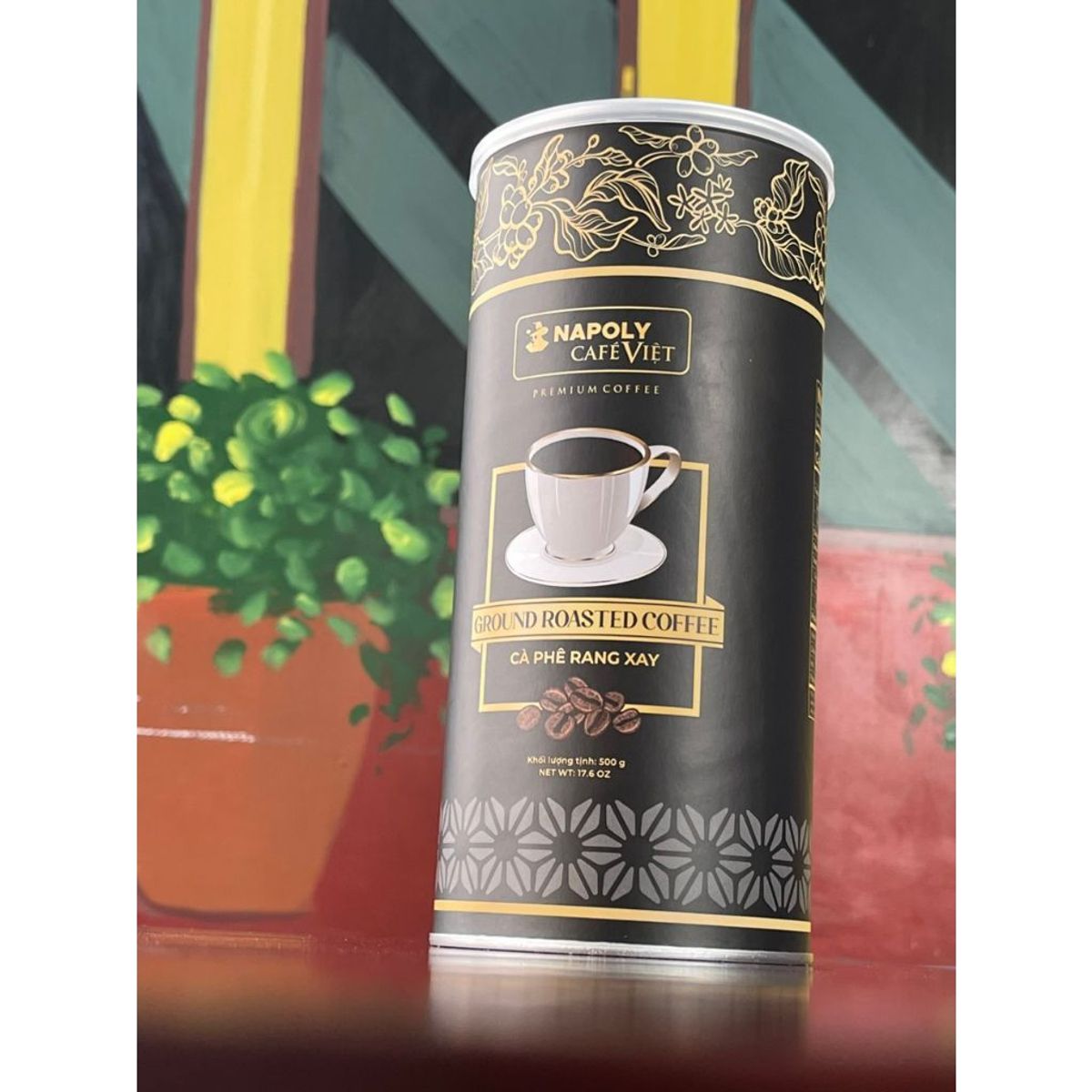 Cà phê cao cấp từ Arabica/Robusta sạch Napoli Premium Coffee lon 500g chuyên pha phin Cà phê cao cấp từ Arabica/Robusta sạch Napoli Premium Coffee lon 500g chuyên pha phin