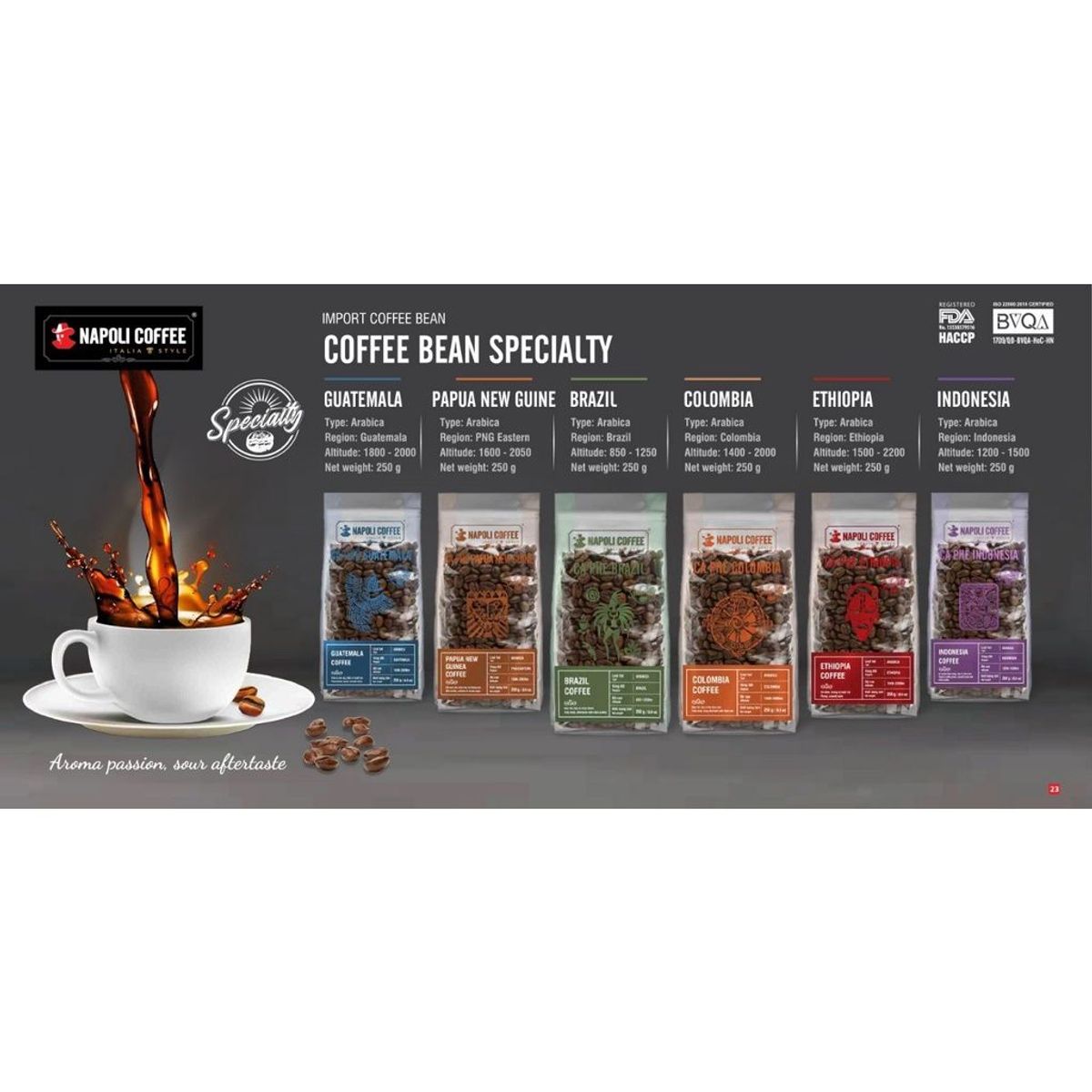 Cà Phê Hạt INDONESIA Napoli Coffee 250g Đậm Gu Đúng Chất Cà Phê Hạt INDONESIA Napoli Coffee 250g Đậm Gu Đúng Chất