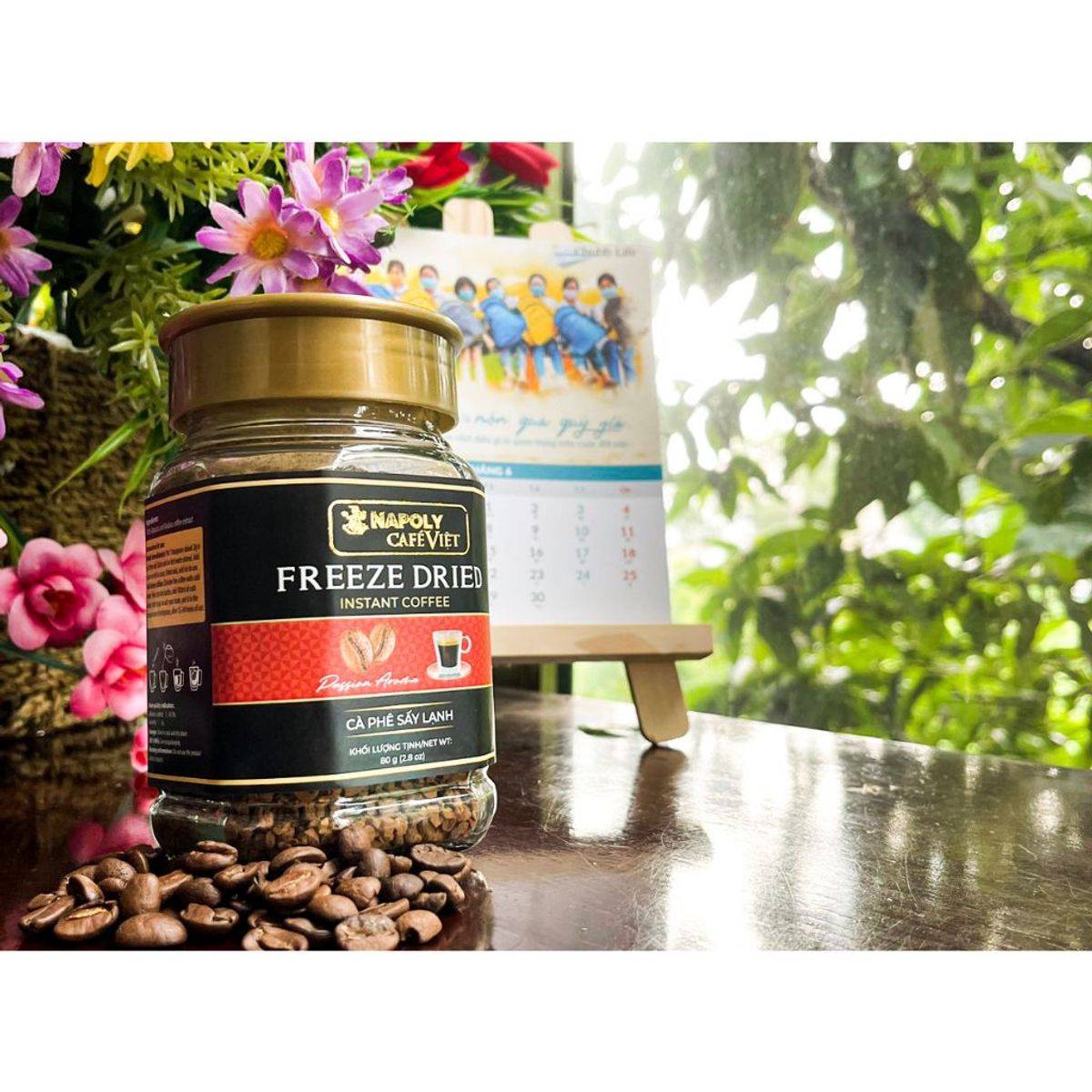 Cà phê hòa tan sấy lạnh Freeze Dried Napoli Coffee 80g Cà phê hòa tan sấy lạnh Freeze Dried Napoli Coffee 80g