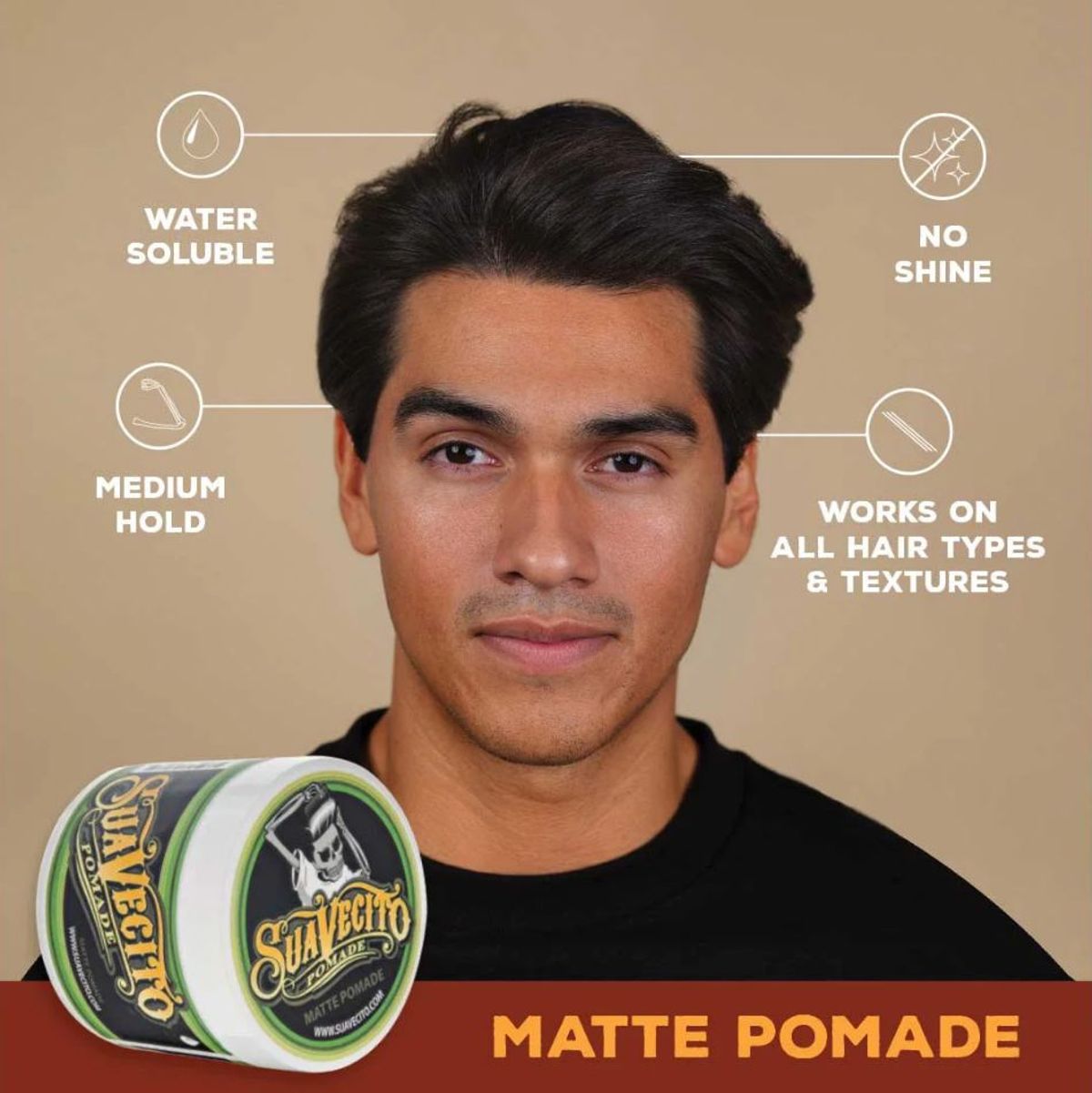 Sáp vuốt tóc Suavecito Pomade chính hãng Sáp vuốt tóc Suavecito Pomade chính hãng