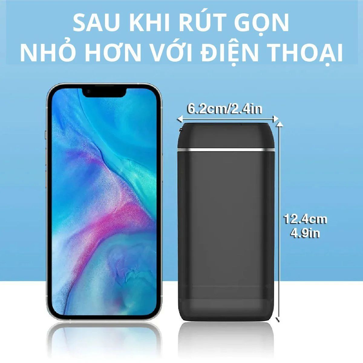 Tăm nước bỏ túi Kachi MK357 màu đen Tăm nước bỏ túi Kachi MK357 màu đen