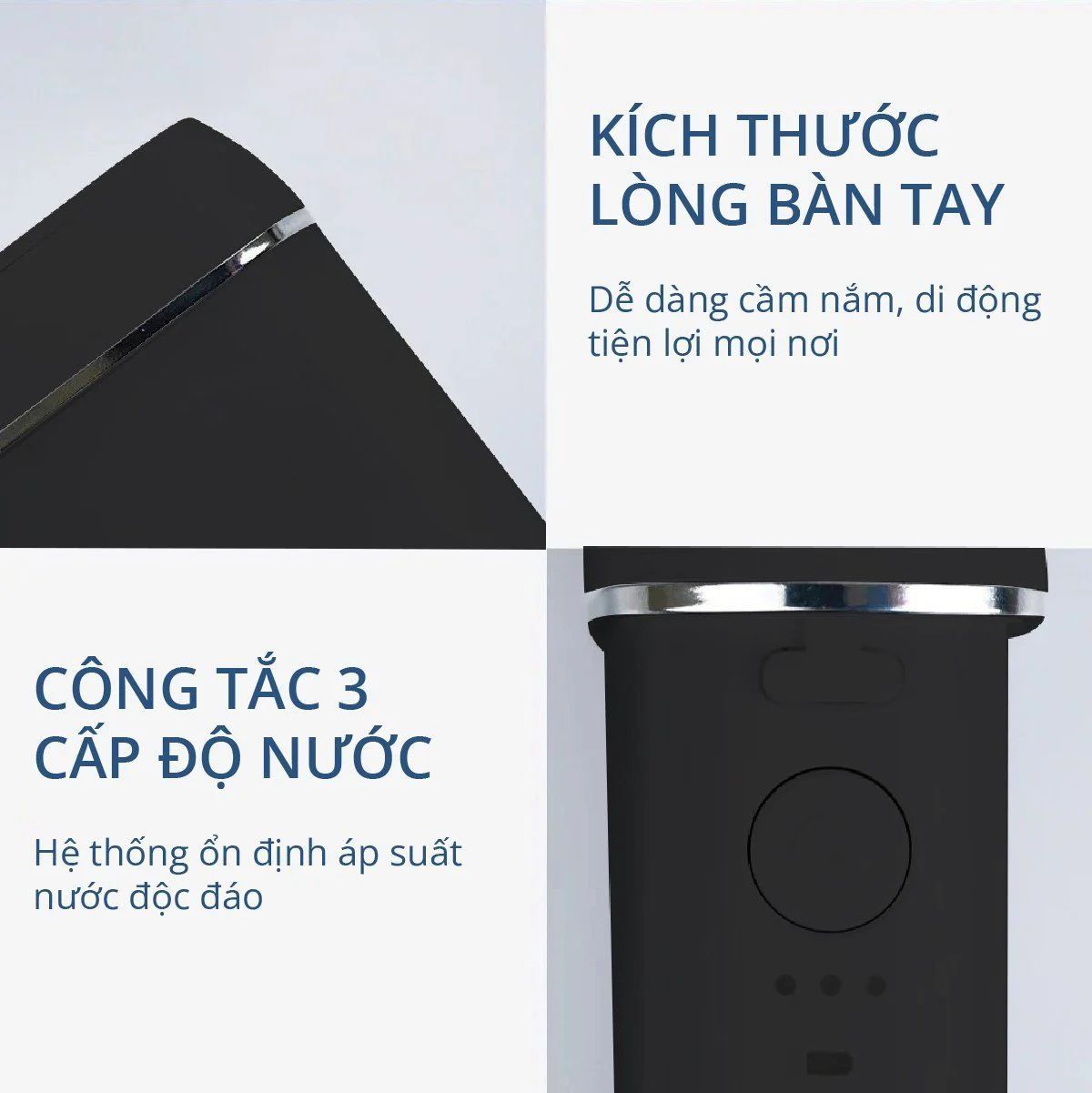 Tăm nước bỏ túi Kachi MK357 màu đen Tăm nước bỏ túi Kachi MK357 màu đen