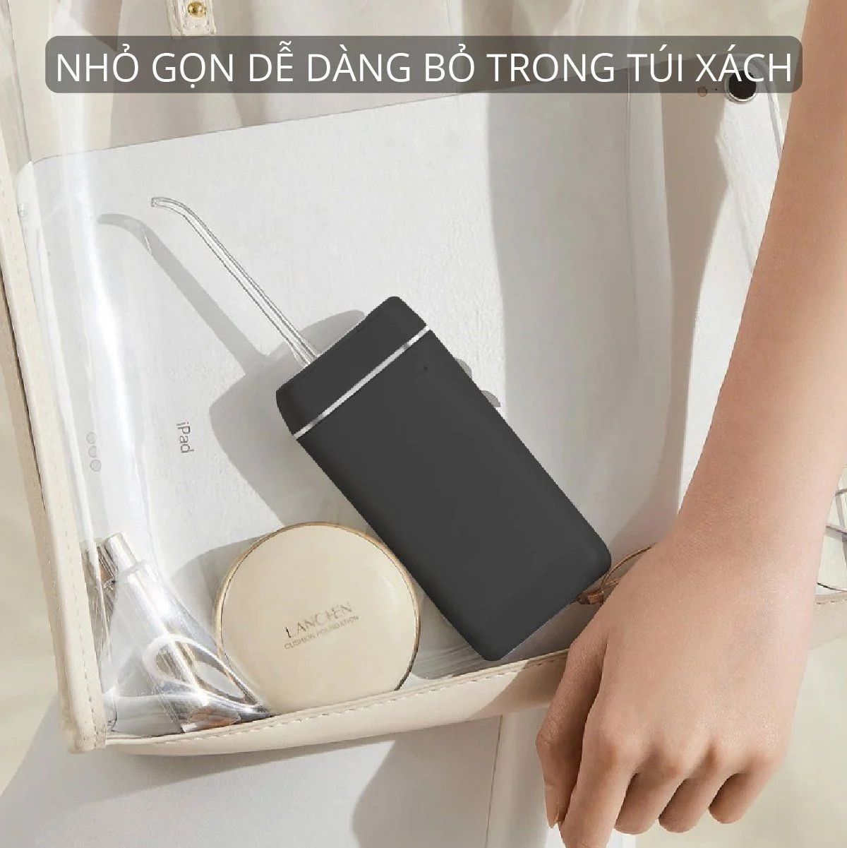 Tăm nước bỏ túi Kachi MK357 màu đen Tăm nước bỏ túi Kachi MK357 màu đen