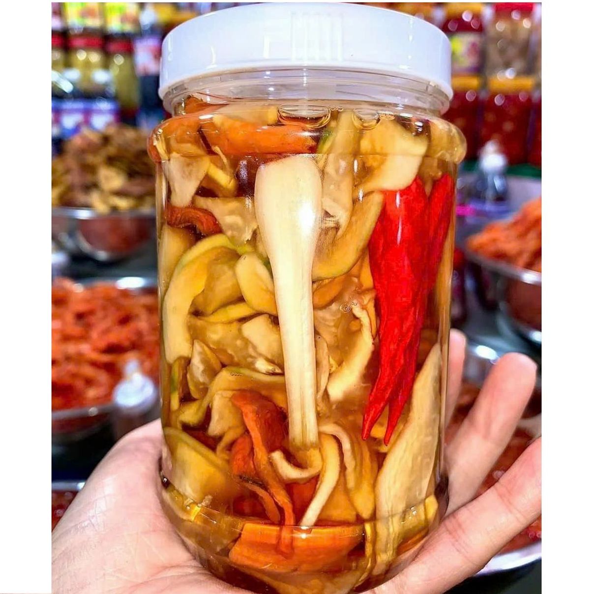 DƯA MÓN HUẾ NHÀ LÀM, MÓN NGON NGÀY TÊT KHÔNG THỂ THIẾU HỦ 550G DƯA MÓN HUẾ NHÀ LÀM, MÓN NGON NGÀY TÊT KHÔNG THỂ THIẾU HỦ 550G