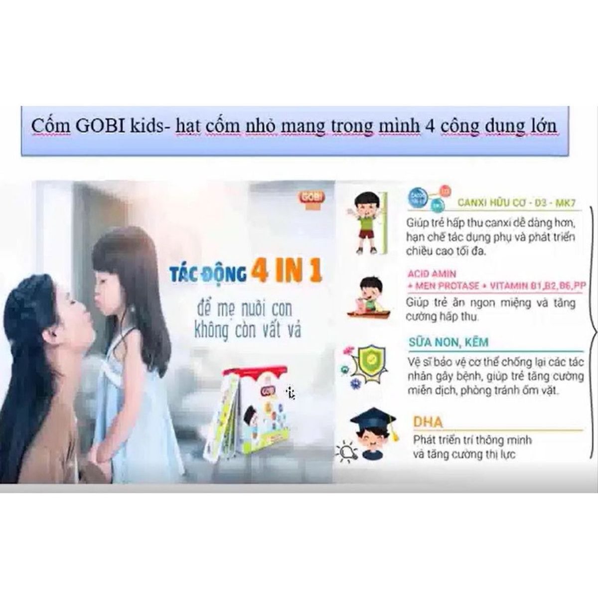 Cốm ăn ngon Gobi Kids cao xương ngựa bạch Mông Cổ giúp trẻ ăn ngon miệng, tăng cường hấp thu dưỡng chất hiệu quả Cốm ăn ngon Gobi Kids cao xương ngựa bạch Mông Cổ giúp trẻ ăn ngon miệng, tăng cường hấp thu dưỡng chất hiệu quả