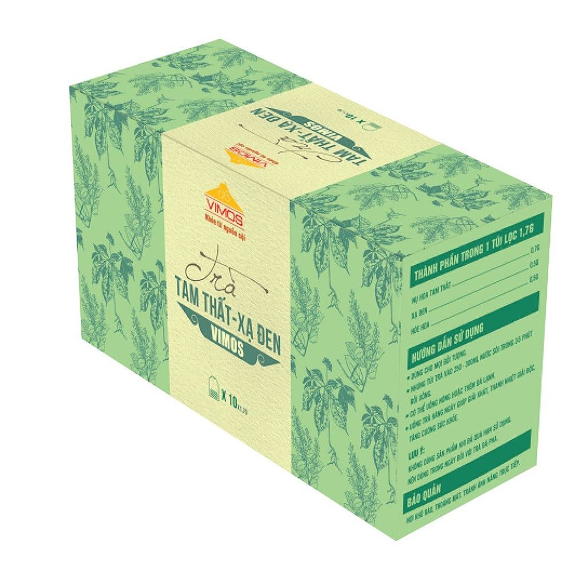 Combo 3 hộp Trà tam thất xạ đen VIMOS có khả năng thanh nhiệt, giúp ngủ ngon, tăng cường chức năng gan Combo 3 hộp Trà tam thất xạ đen VIMOS có khả năng thanh nhiệt, giúp ngủ ngon, tăng cường chức năng gan