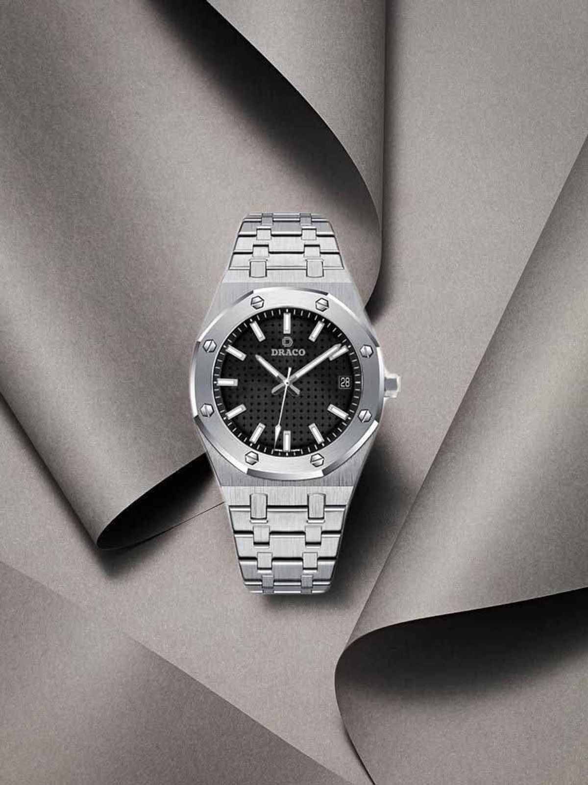 Đồng Hồ Nam - Thương Hiệu DRACO D22-DR04 “Revolution Watch” đen kim loại bạc Đồng Hồ Nam - Thương Hiệu DRACO D22-DR04 “Revolution Watch” đen kim loại bạc