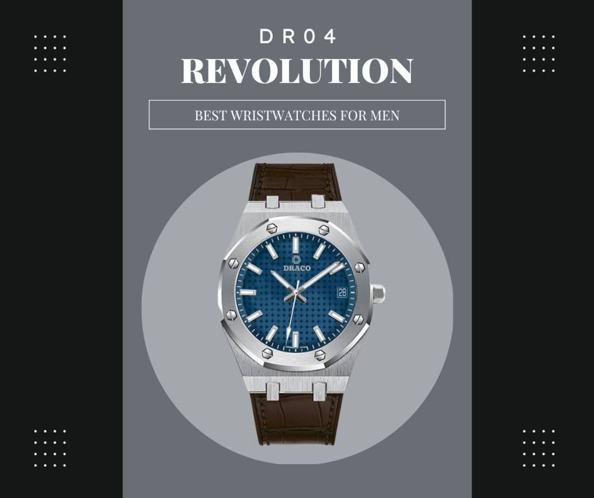 Đồng Hồ Nam - Thương Hiệu DRACO D22-DR04 “Revolution Watch” xanh dây da bò nâu Đồng Hồ Nam - Thương Hiệu DRACO D22-DR04 “Revolution Watch” xanh dây da bò nâu