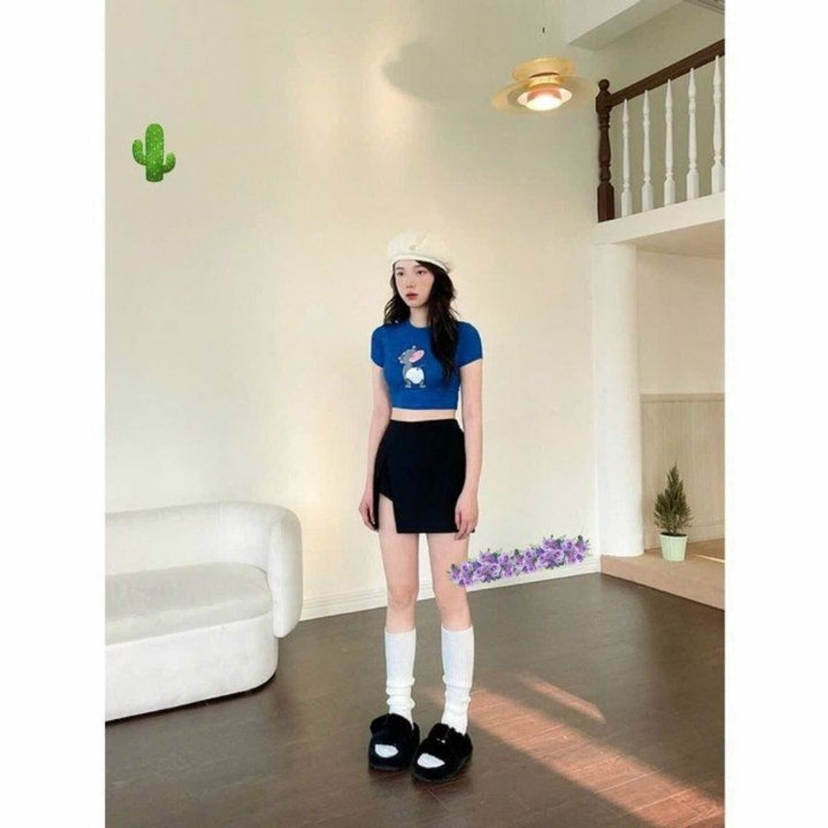 ÁO THUN NỮ CROPTOP CỔ TRÒN TAY NGẮN JERRY - AUSA HOUSE ÁO THUN NỮ CROPTOP CỔ TRÒN TAY NGẮN JERRY - AUSA HOUSE