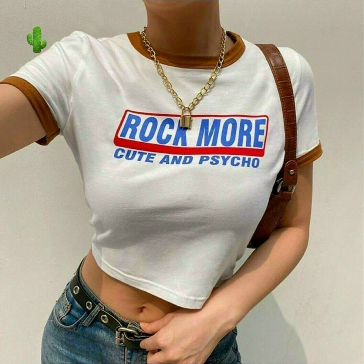 ÁO THUN NỮ CROPTOP CỔ TRÒN TAY NGẮN ROCK MORE - AUSA HOUSE ÁO THUN NỮ CROPTOP CỔ TRÒN TAY NGẮN ROCK MORE - AUSA HOUSE