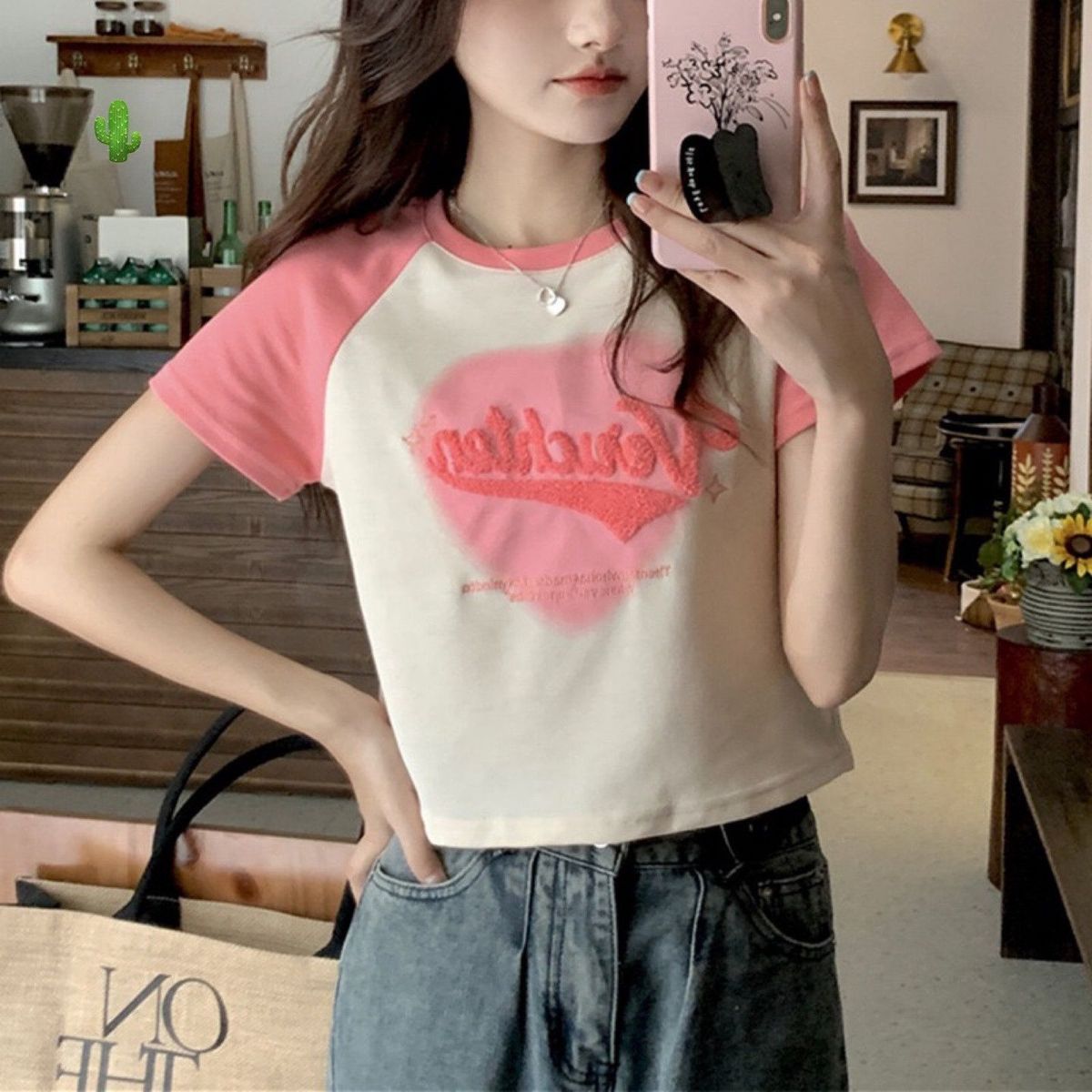 ÁO THUN NỮ CROPTOP CỔ TRÒN TAY NGẮN VERICHTEN - AUSA HOUSE ÁO THUN NỮ CROPTOP CỔ TRÒN TAY NGẮN VERICHTEN - AUSA HOUSE
