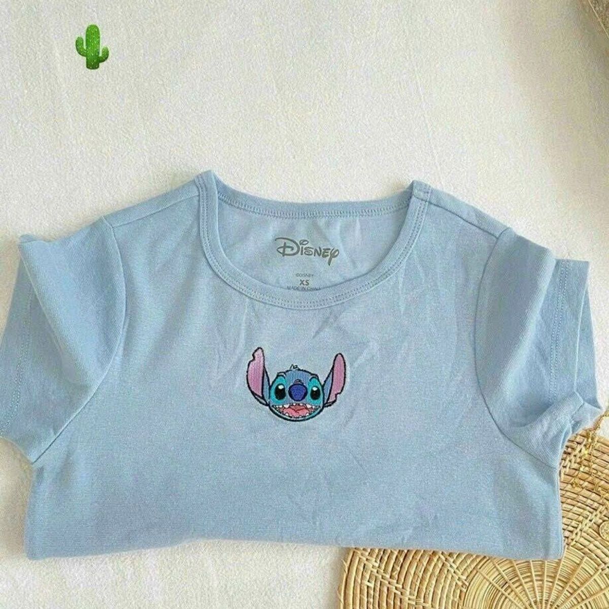 ÁO THUN NỮ CROPTOP CỔ TRÒN TAY NGẮN STICH - AUSA HOUSE ÁO THUN NỮ CROPTOP CỔ TRÒN TAY NGẮN STICH - AUSA HOUSE