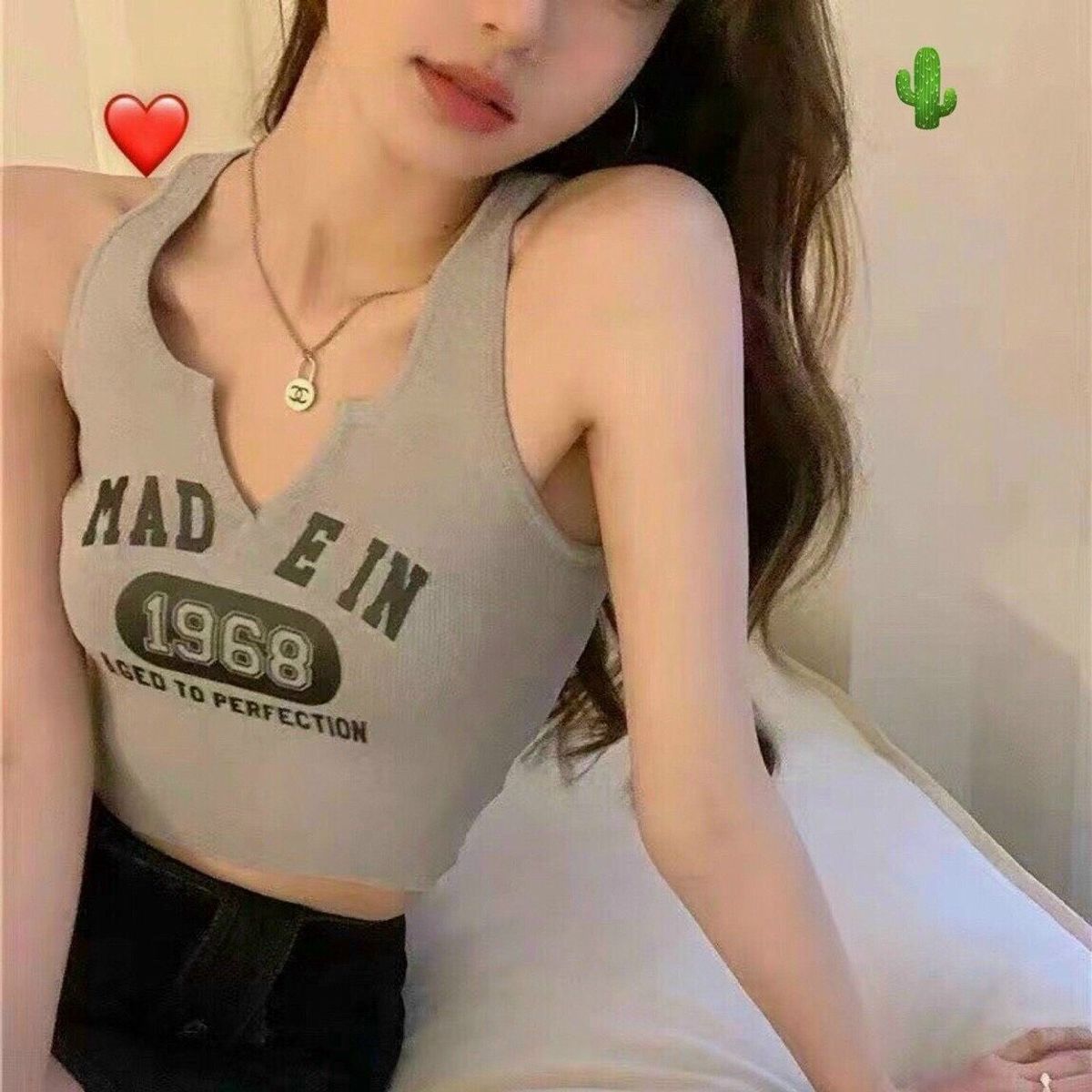 ÁO THUN NỮ CROPTOP BALO CỔ TRÒN 1968 - AUSA HOUSE ÁO THUN NỮ CROPTOP BALO CỔ TRÒN 1968 - AUSA HOUSE