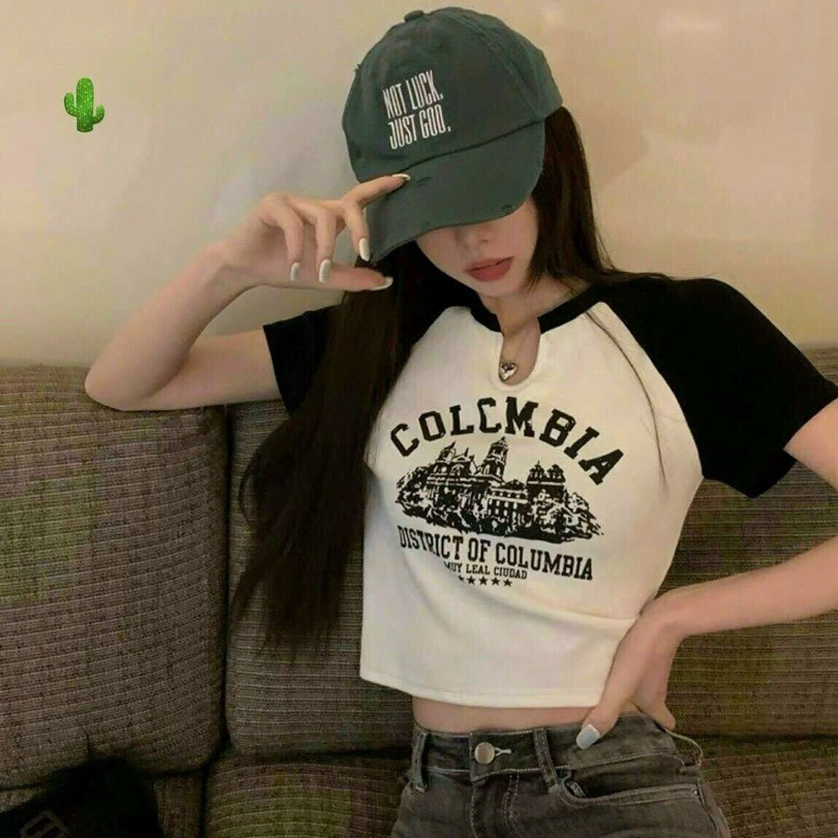 ÁO THUN NỮ CROPTOP CỔ TRÒN TAY NGẮN COLOMBIA - AUSA HOUSE ÁO THUN NỮ CROPTOP CỔ TRÒN TAY NGẮN COLOMBIA - AUSA HOUSE