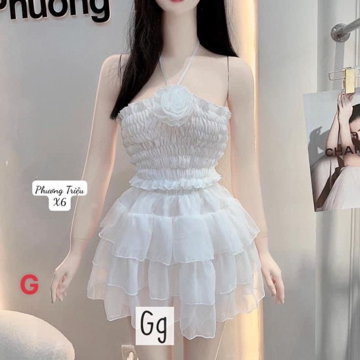 ĐẦM NỮ BÈO NHÚM ĐA TẦNG VOAN CHIFFON ĐÍNH HOA - AUSA HOUSE ĐẦM NỮ BÈO NHÚM ĐA TẦNG VOAN CHIFFON ĐÍNH HOA - AUSA HOUSE