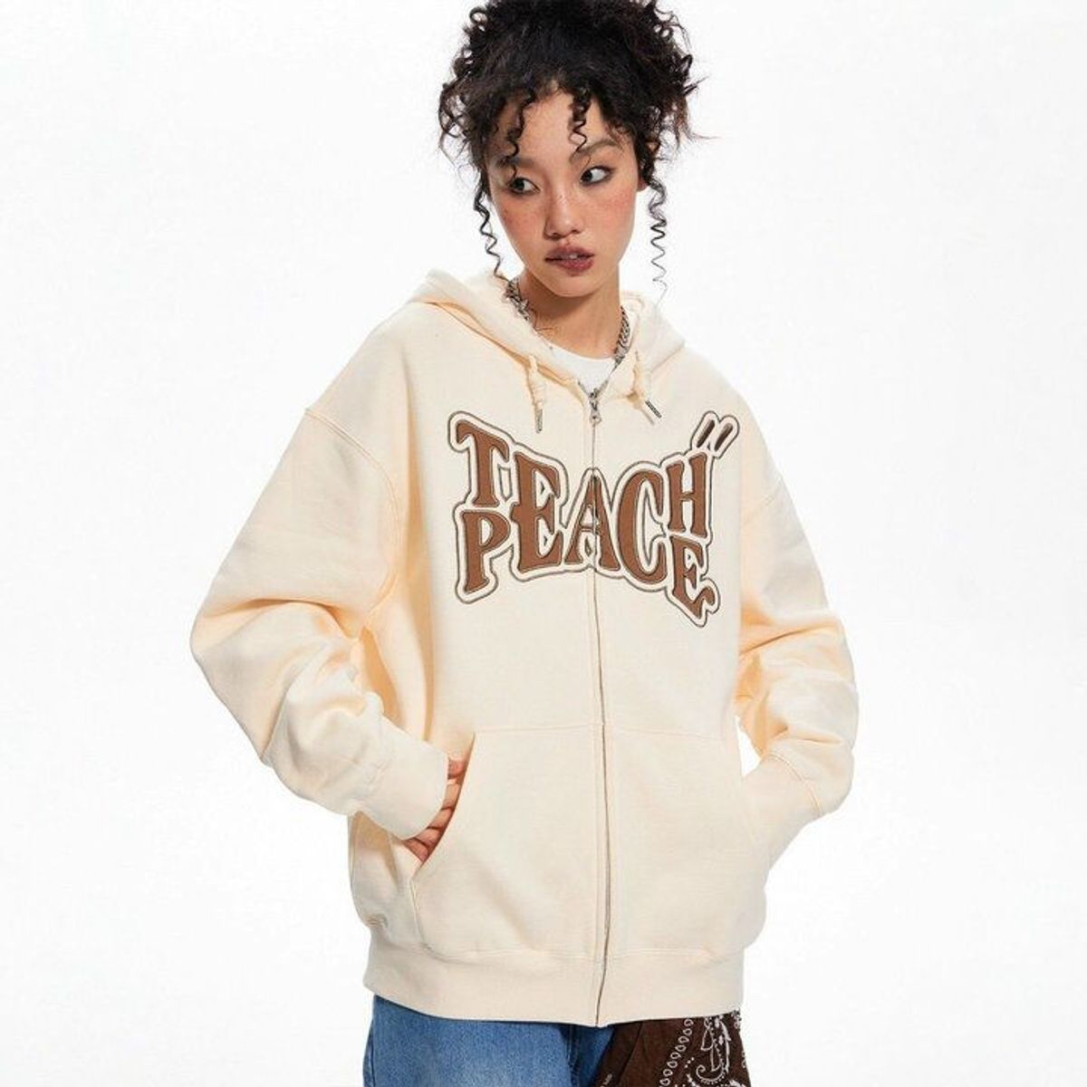 ÁO KHOÁC HOODIE ZIPPER NỈ NAM NỮ UNISEX TEACH PEACE - AUSA HOUSE ÁO KHOÁC HOODIE ZIPPER NỈ NAM NỮ UNISEX TEACH PEACE - AUSA HOUSE