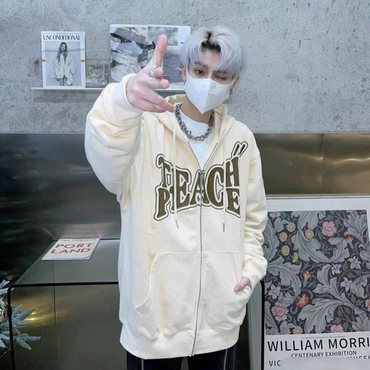 ÁO KHOÁC HOODIE ZIPPER NỈ NAM NỮ UNISEX TEACH PEACE - AUSA HOUSE ÁO KHOÁC HOODIE ZIPPER NỈ NAM NỮ UNISEX TEACH PEACE - AUSA HOUSE