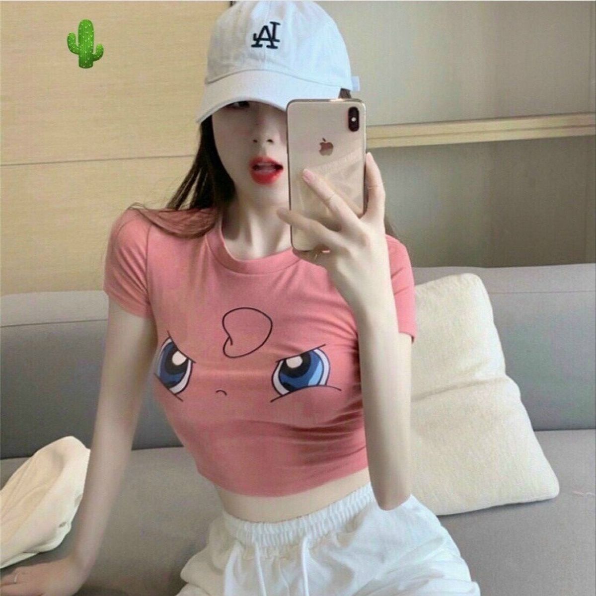 ÁO THUN NỮ CROPTOP CỔ TRÒN TAY NGẮN POKEMON- AUSA HOUSE ÁO THUN NỮ CROPTOP CỔ TRÒN TAY NGẮN POKEMON- AUSA HOUSE