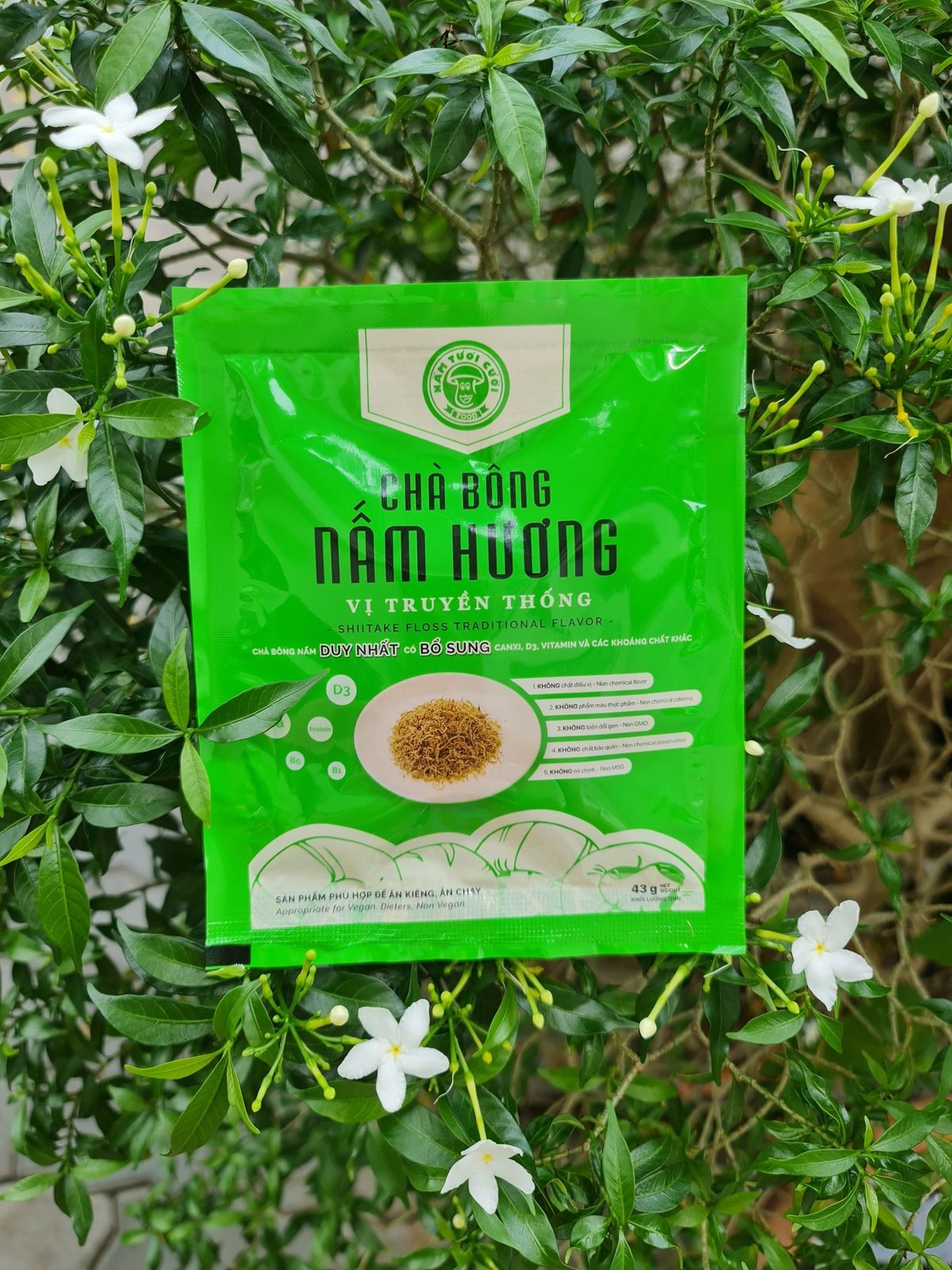 Chà Bông Nấm Chay Vị Truyền Thống 43g - Nấm Tươi Cười Chà Bông Nấm Chay Vị Truyền Thống 43g - Nấm Tươi Cười