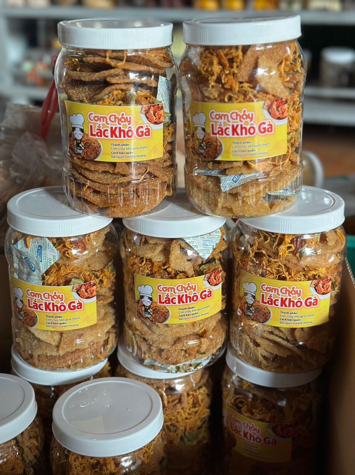 CƠM CHÁY LẮC KHÔ GÀ MẶN MẶN, CAY CAY SIÊU NGON 500G - WINNIE HOUSE CƠM CHÁY LẮC KHÔ GÀ MẶN MẶN, CAY CAY SIÊU NGON 500G - WINNIE HOUSE