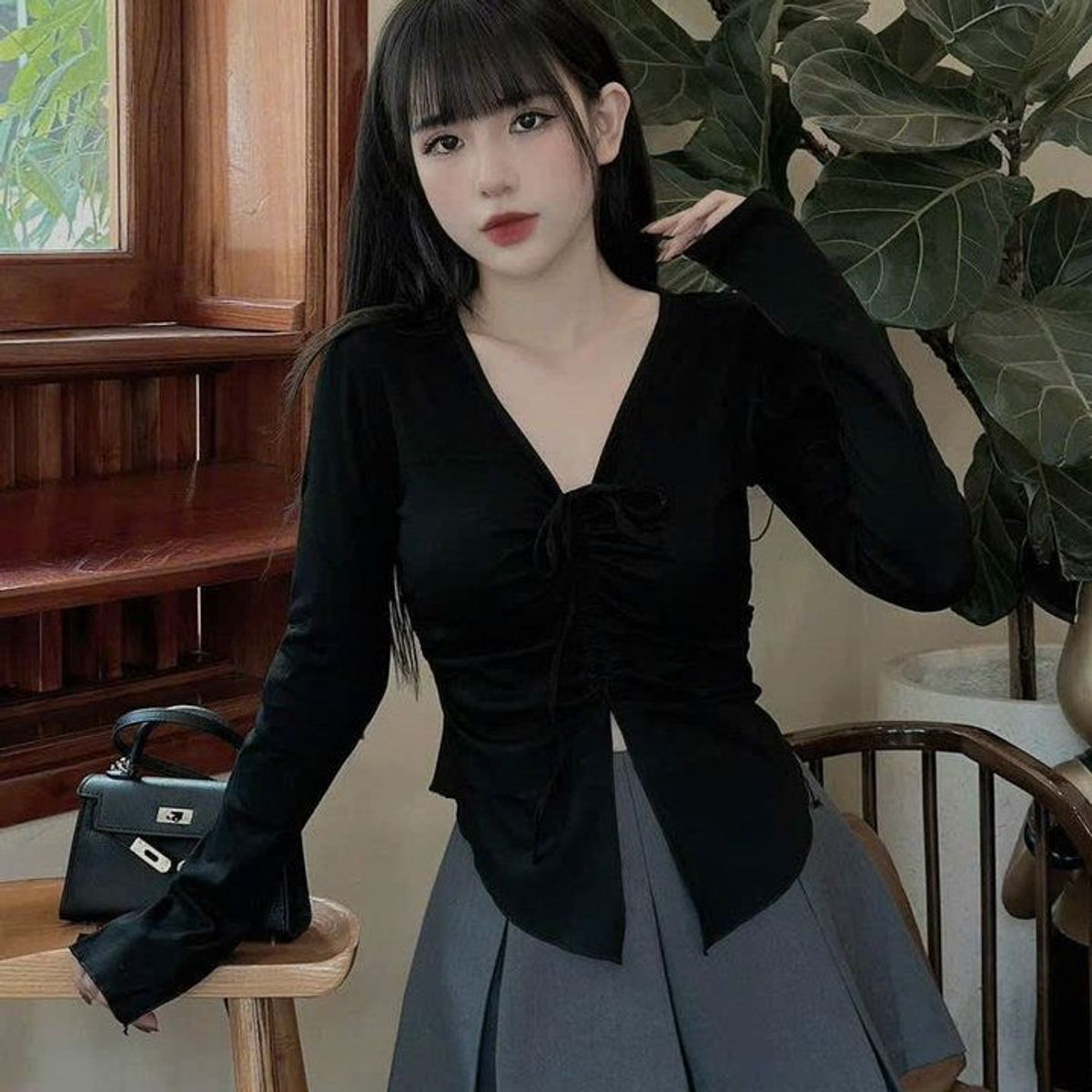 ÁO KIỂU RÚT DÂY TAY DÀI THUN GÂN TĂM LẠNH LP39384 - LÊ PHƯƠNG BOUTIQUE ÁO KIỂU RÚT DÂY TAY DÀI THUN GÂN TĂM LẠNH LP39384 - LÊ PHƯƠNG BOUTIQUE